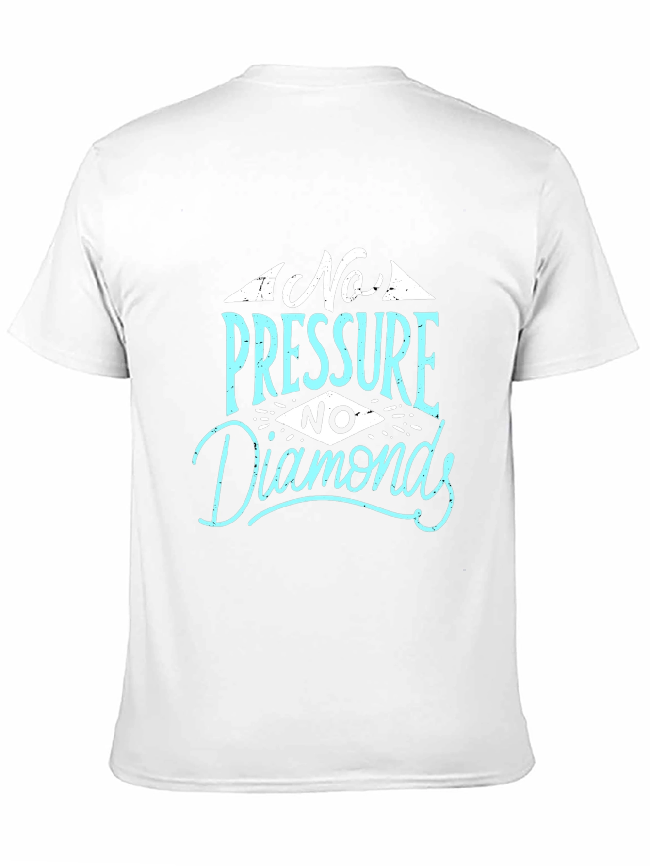 Black No Pressure No Diamonds Graphic Tee - Black Cotton view 11