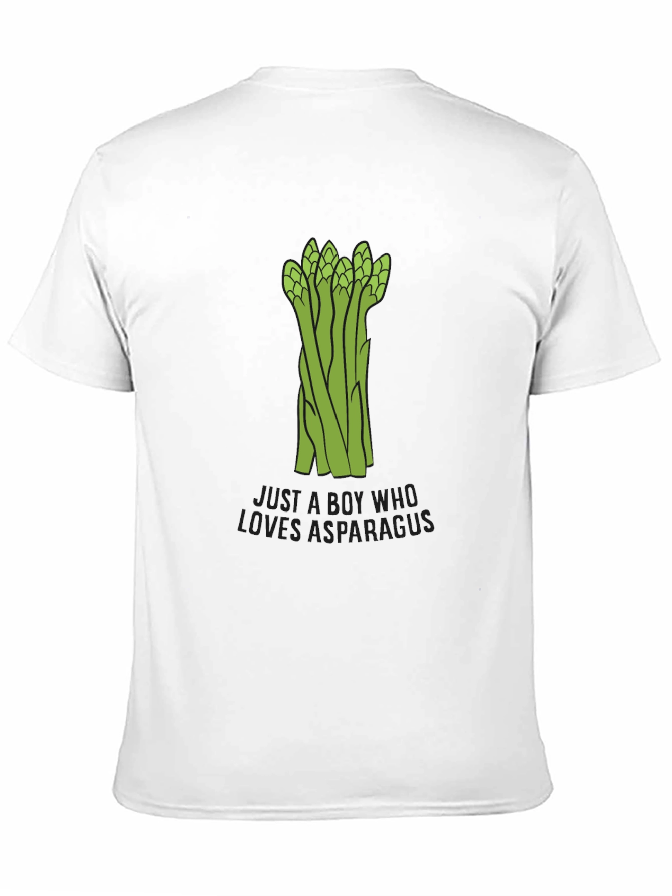 Black Asparagus Lover Men's Black T-Shirt - Funny Foodie Tee view 11