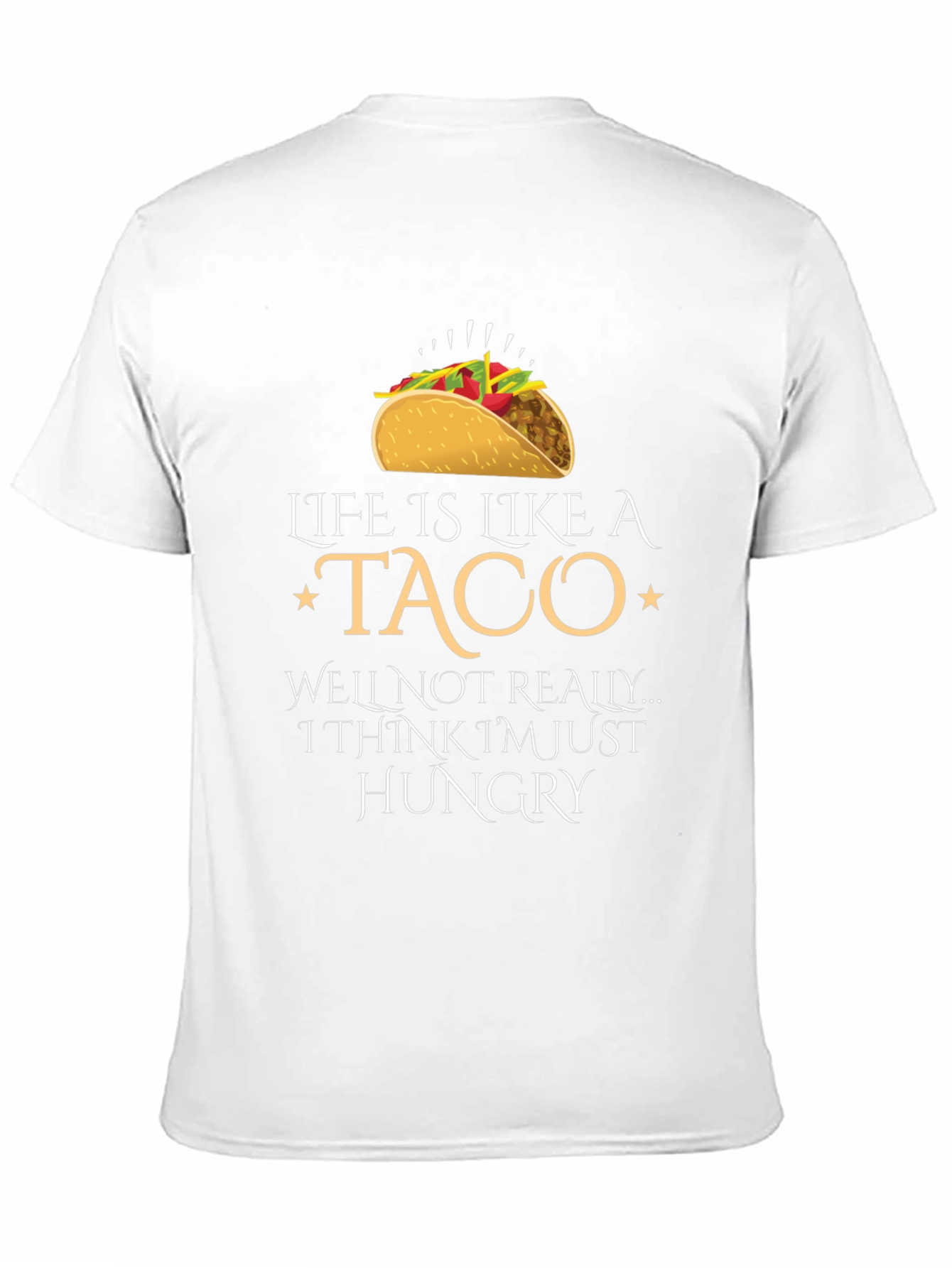 Black Life is Like a Taco Graphic Tee - Hungry T-Shirt view 11