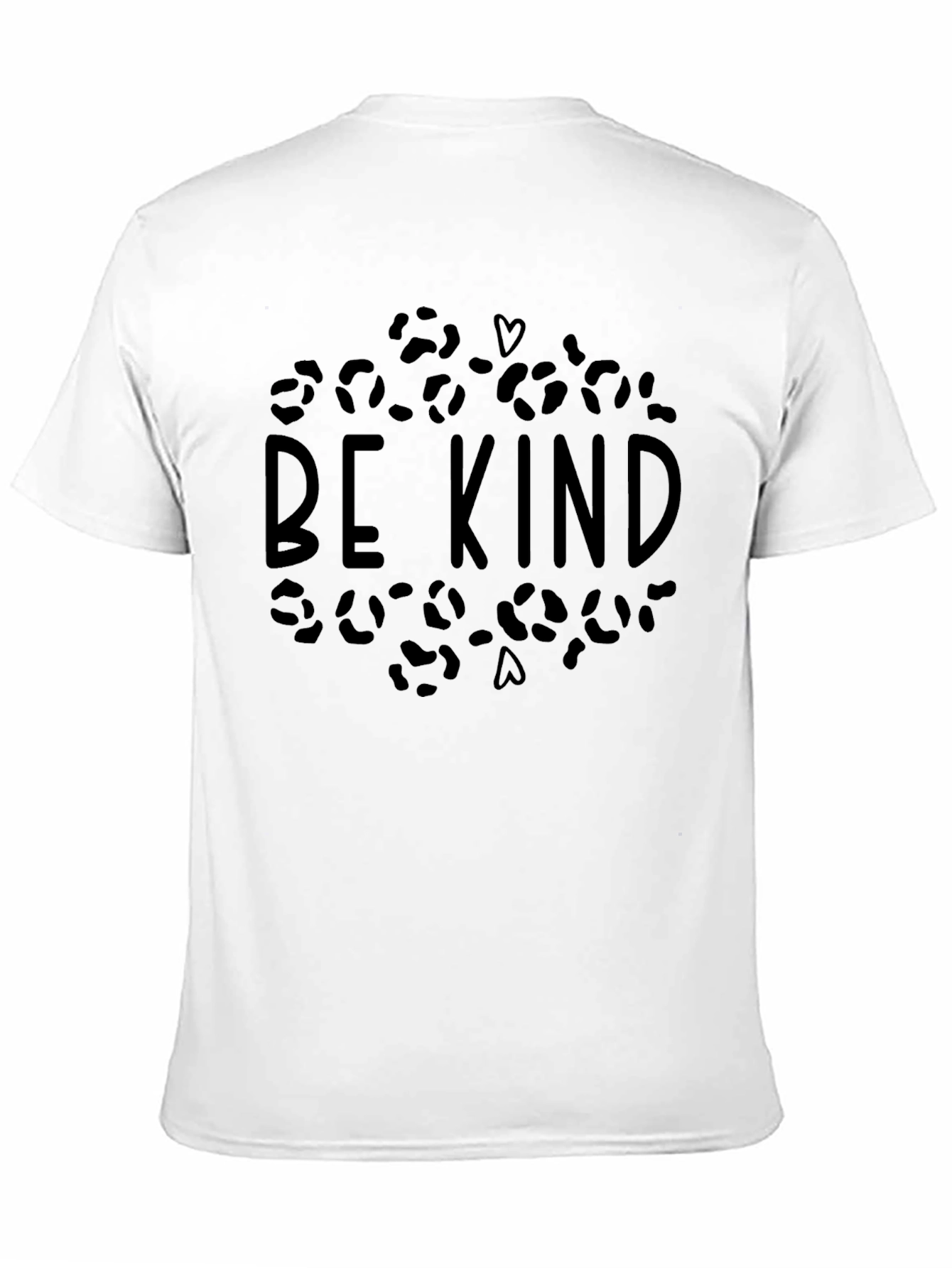 Black Be Kind Leopard Print Graphic T-Shirt view 11
