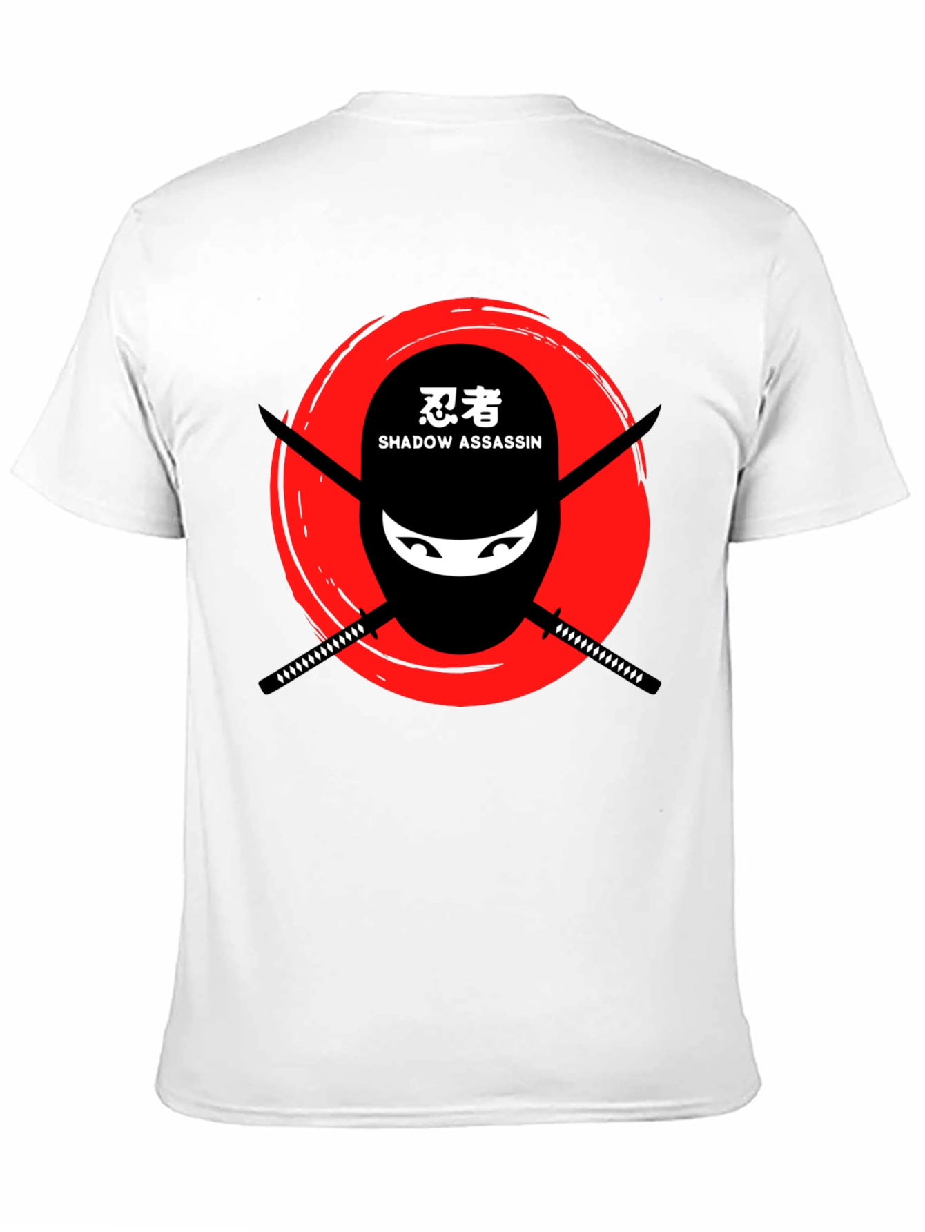 Black Ninja Shadow Assassin Graphic T-Shirt view 11