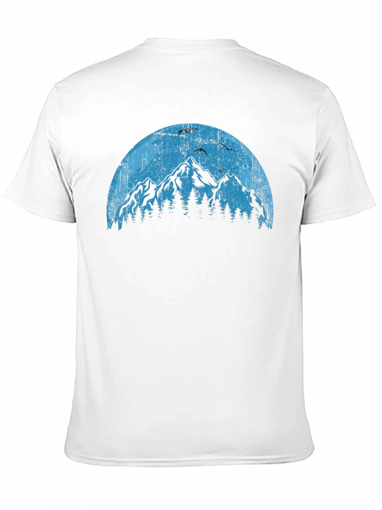 Black Mountainscape Graphic Tee - Nature Lover's Shirt view 11