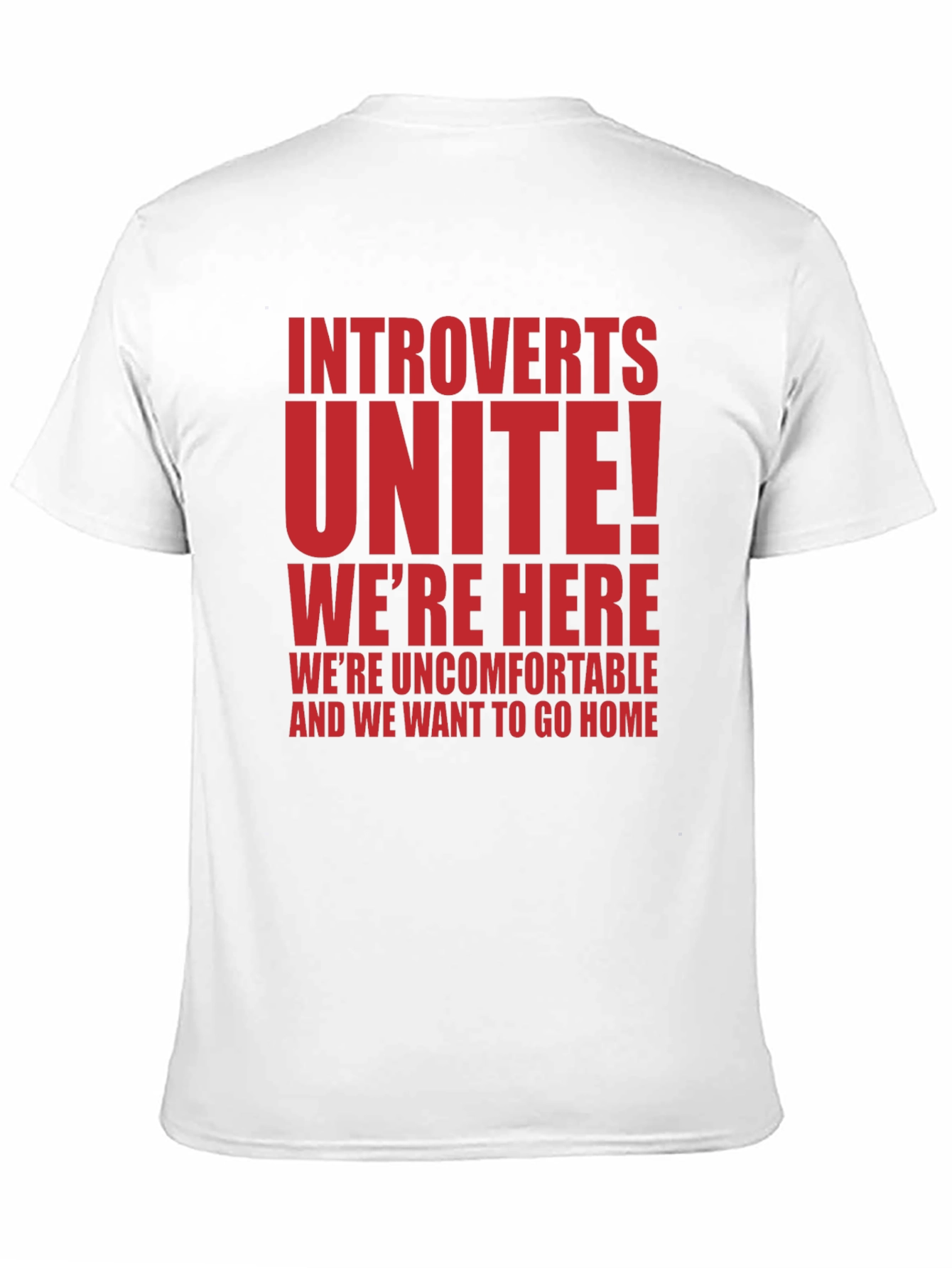 Black Introverts Unite T-Shirt - Funny Slogan Tee view 11