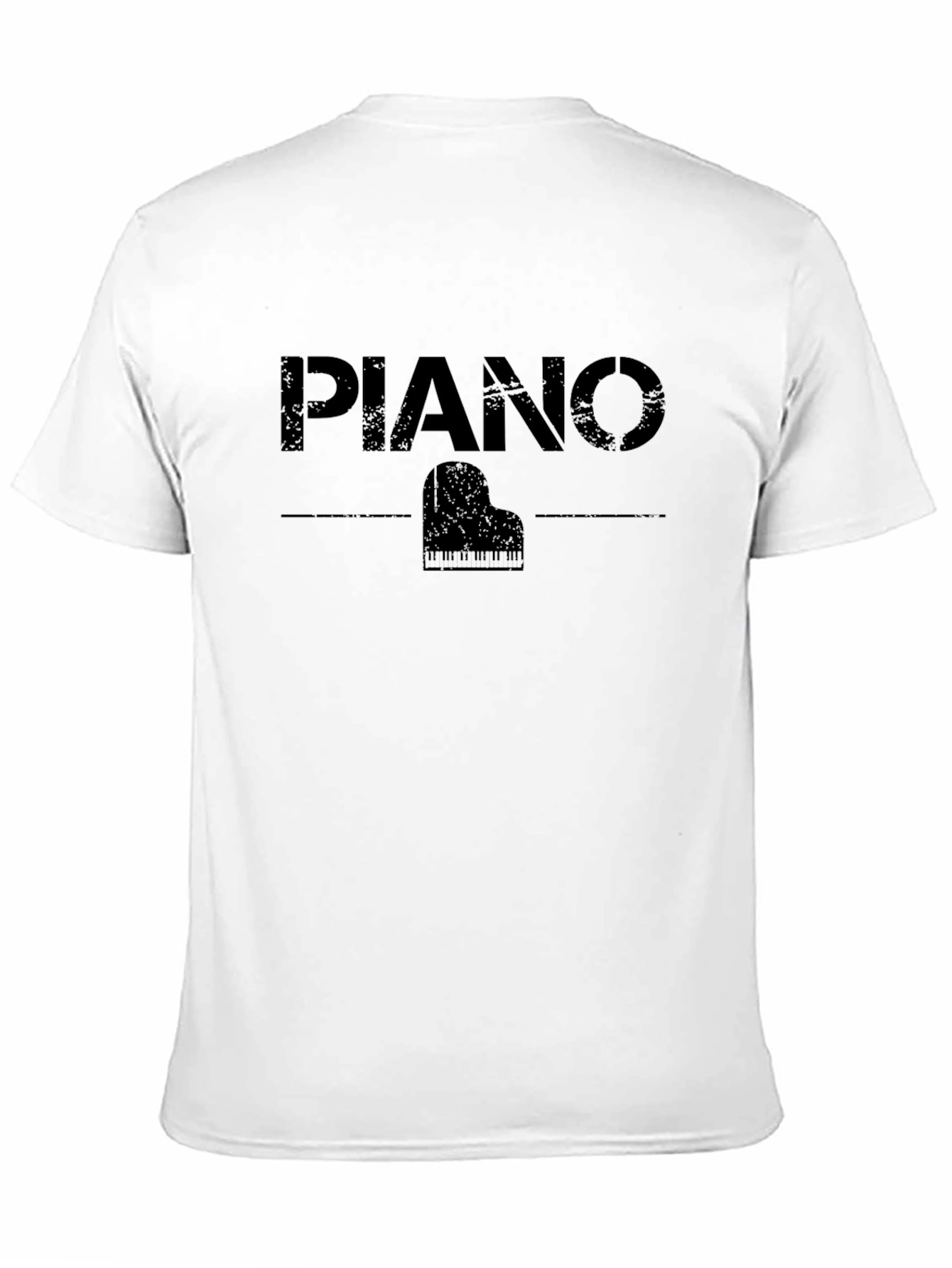 Black Piano Graphic T-Shirt - Unisex Casual Tee view 11