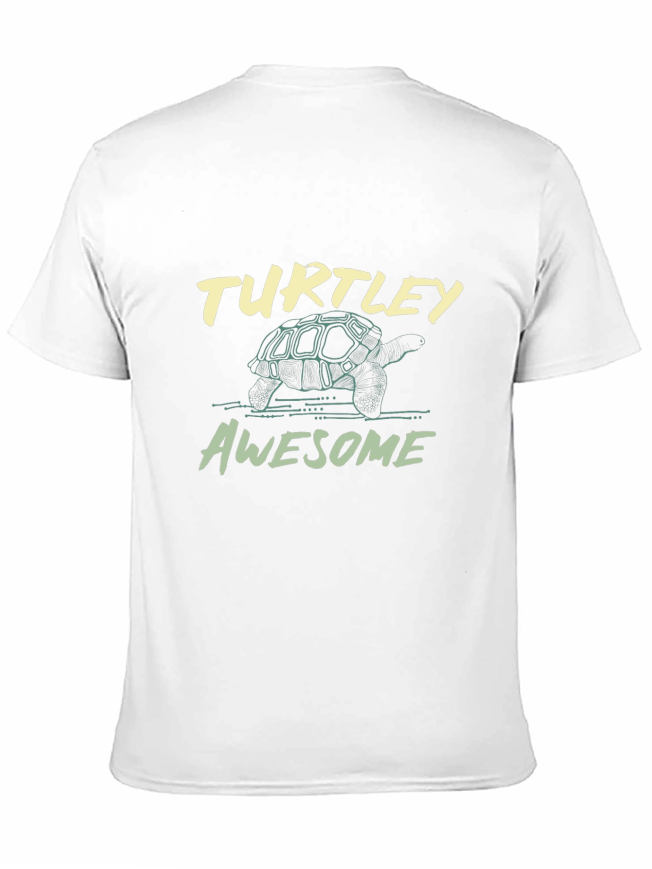 Black Turtle Graphic Tee - "Turtley Awesome" Black T-Shirt view 11