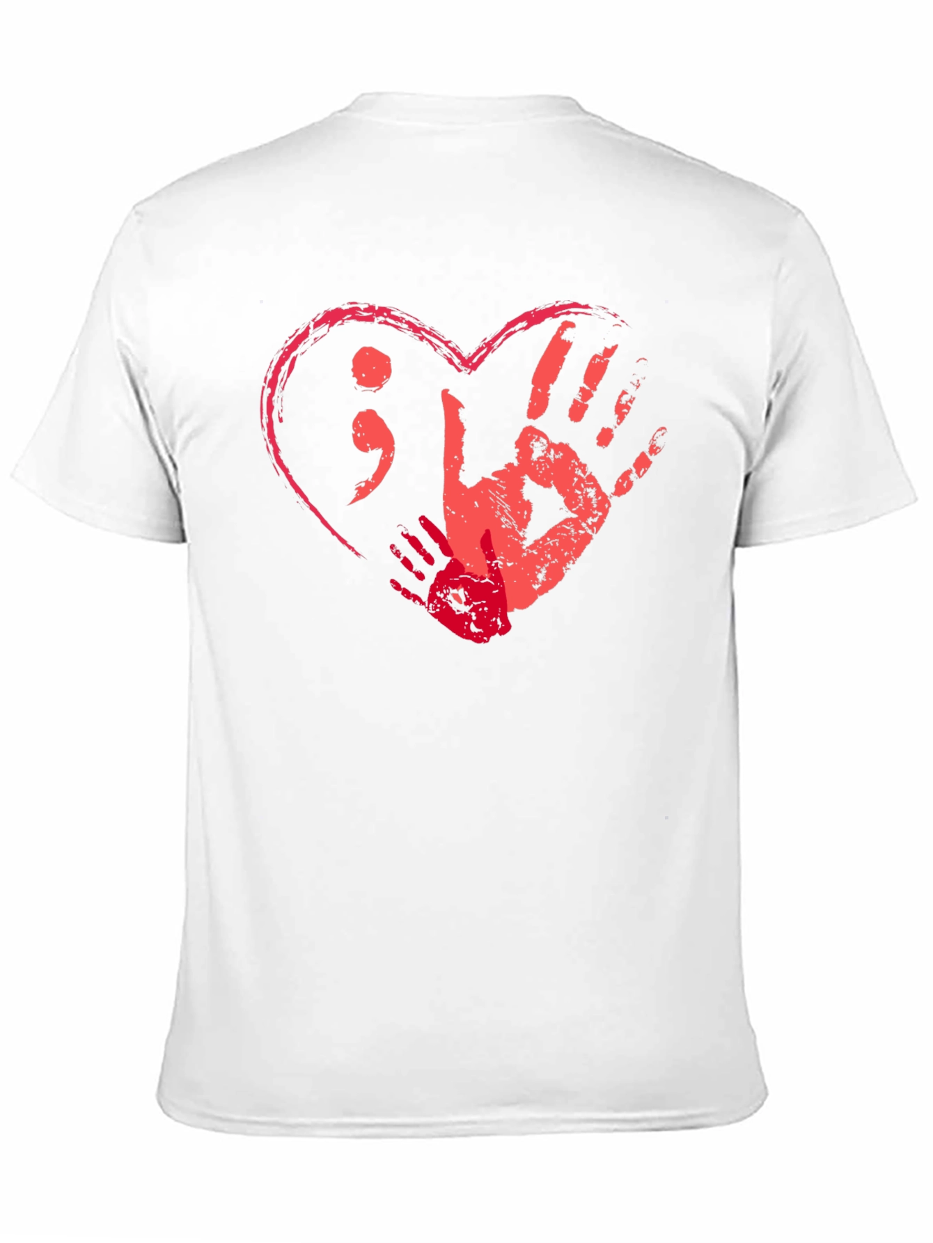 Black Heart & Hands Graphic Tee - Support Mental Health view 11
