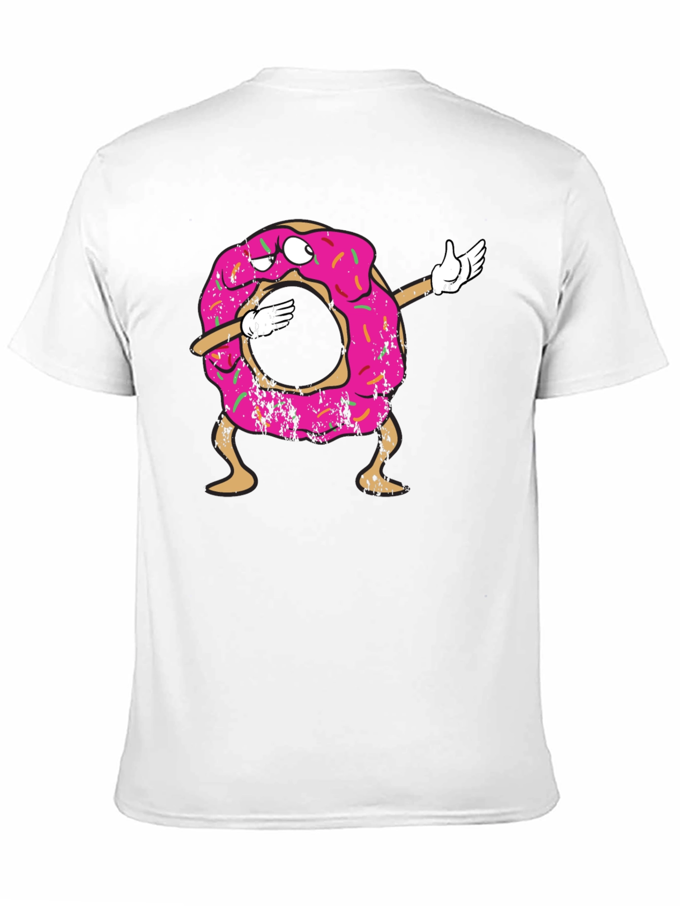 Black Dabbing Donut Graphic Tee view 11