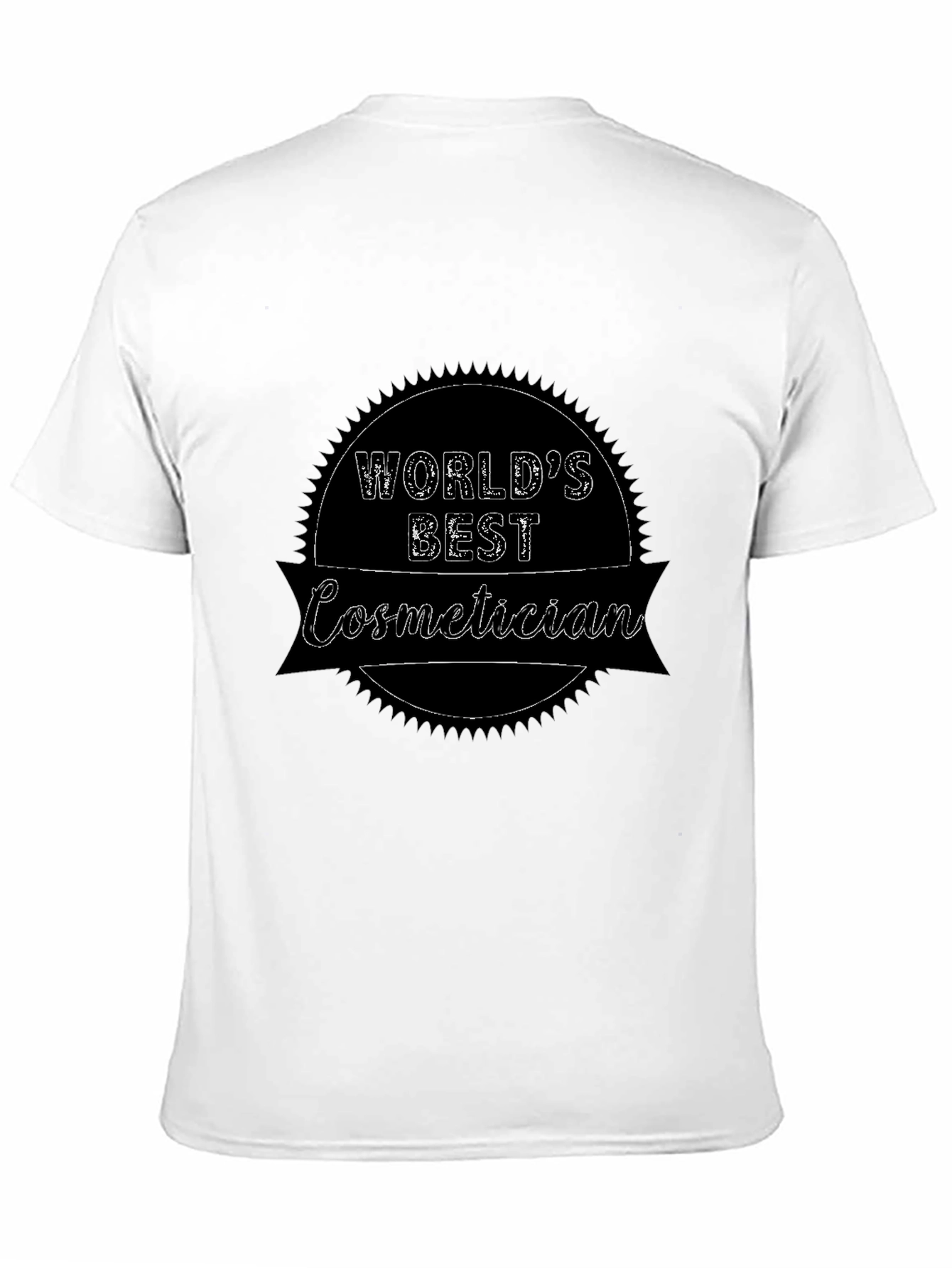 Black World's Best Cosmetician T-Shirt view 11