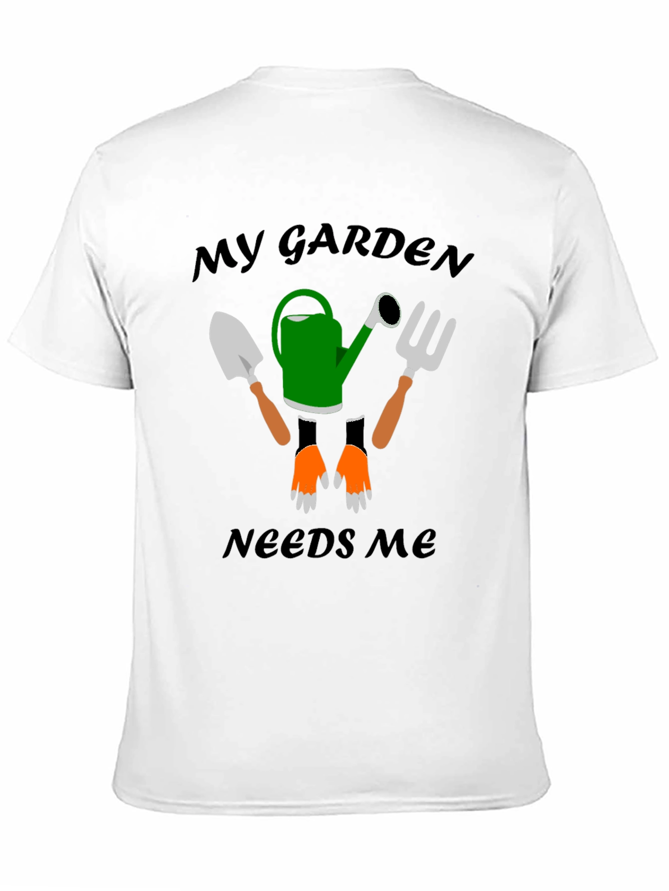 Black My Garden Needs Me Graphic T-Shirt view 11