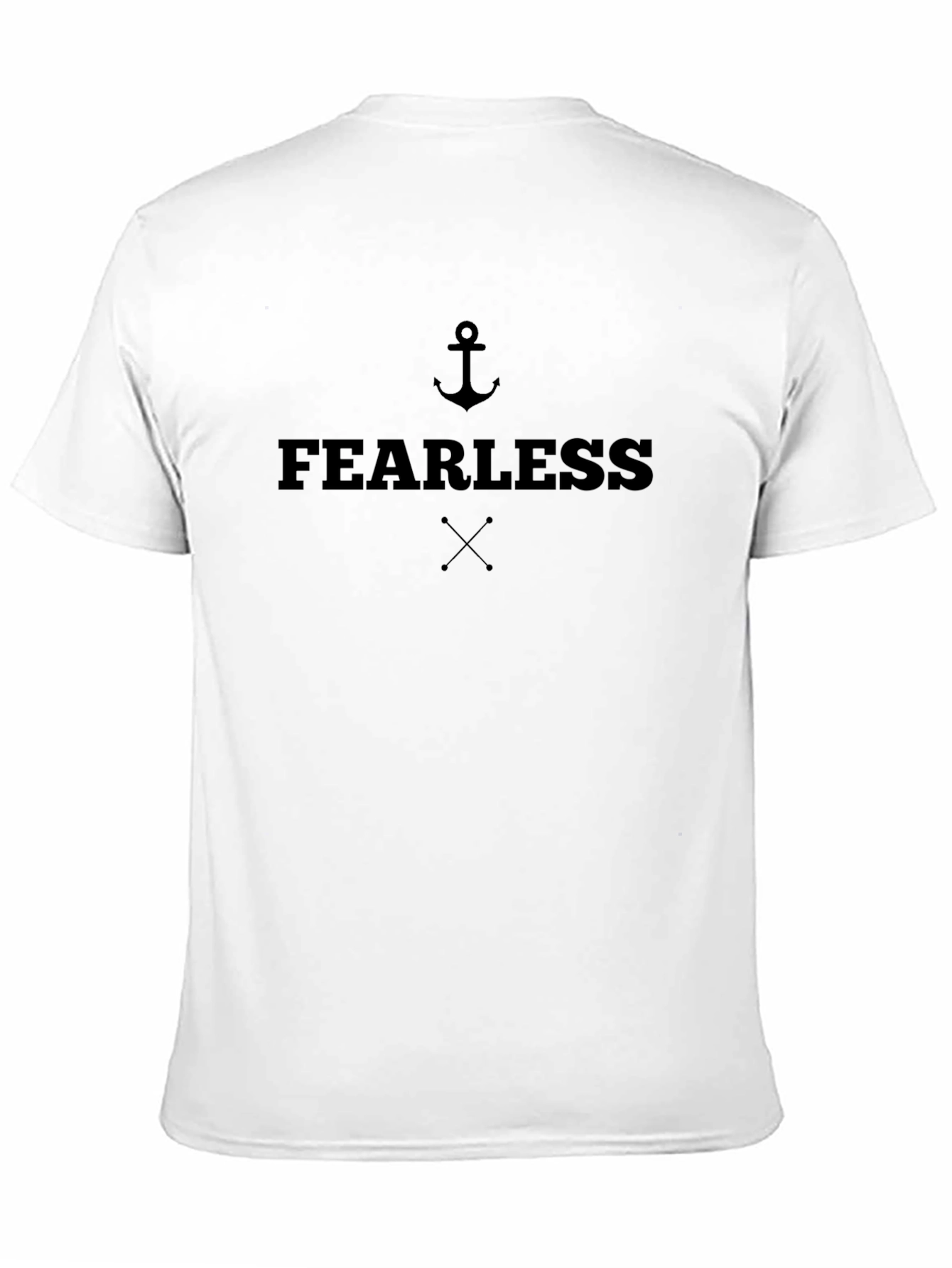 Black Fearless Anchor Graphic Tee - Men's Black T-Shirt view 11