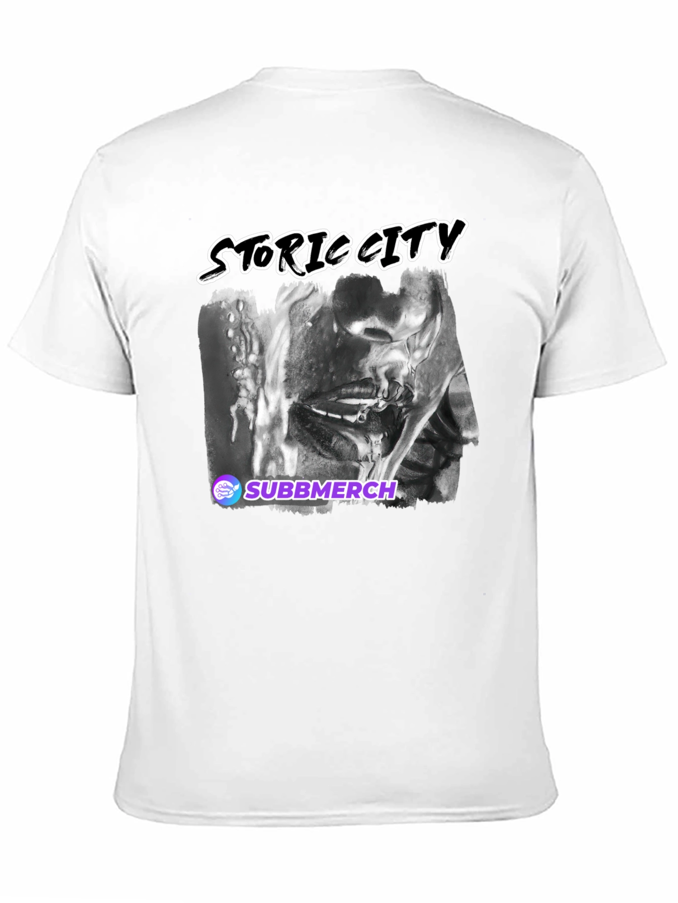 Black Storric City Graphic Print T-Shirt view 11