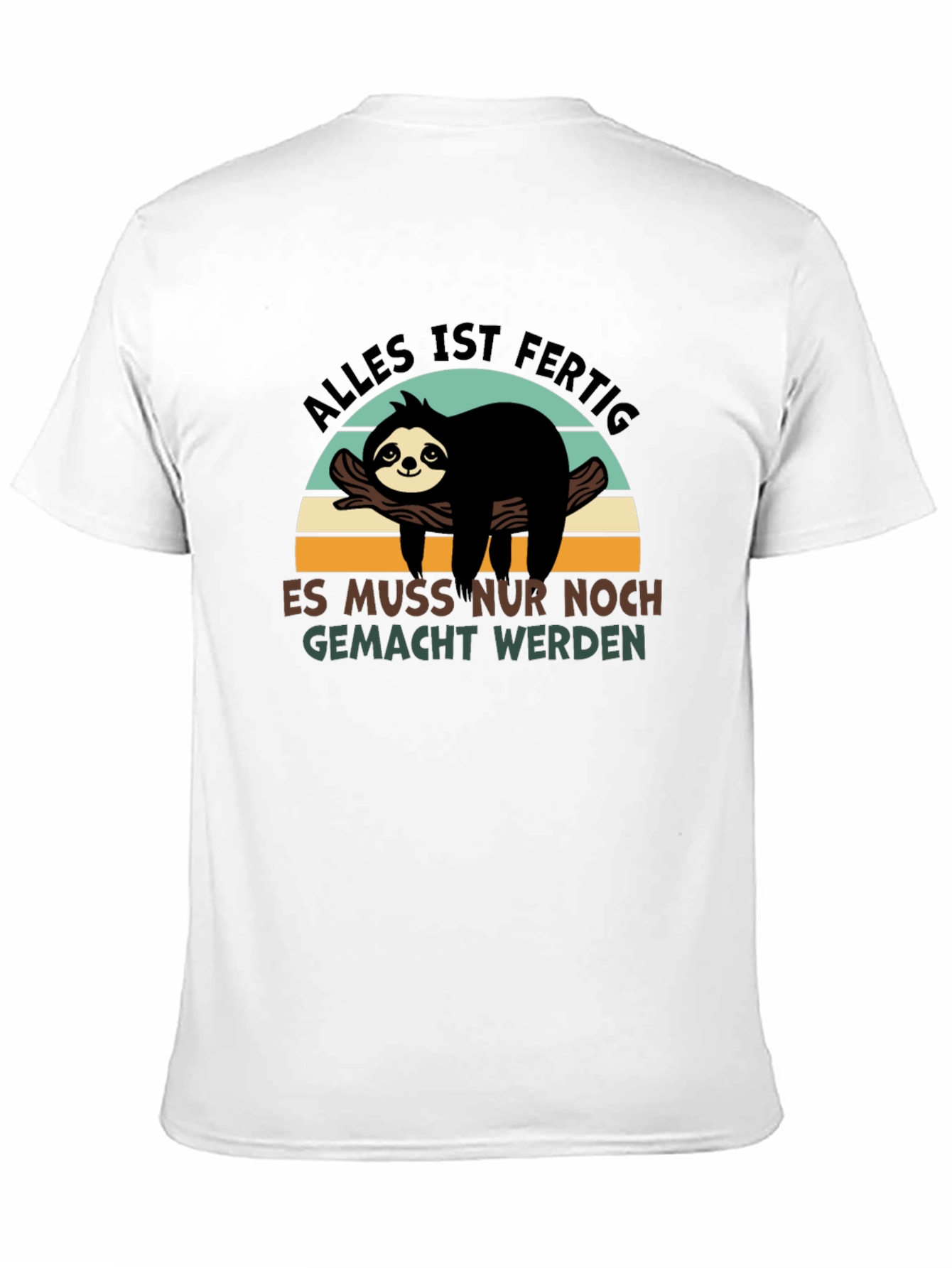 Black Alles Ist Fertig Sloth Graphic Tee - Relaxed Fit view 11