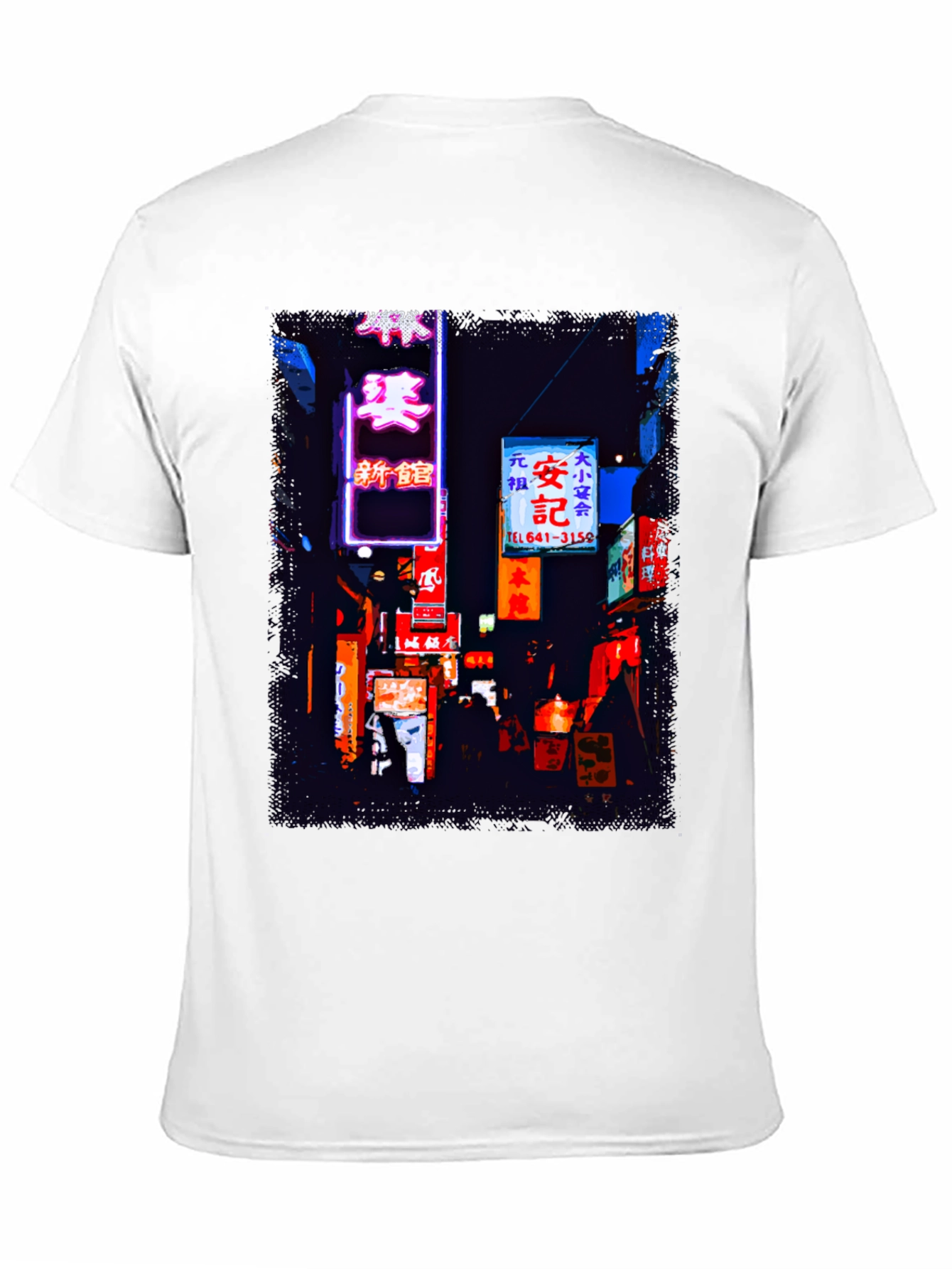 Black Neon City Streetwear Tee - Tokyo Vibes view 11