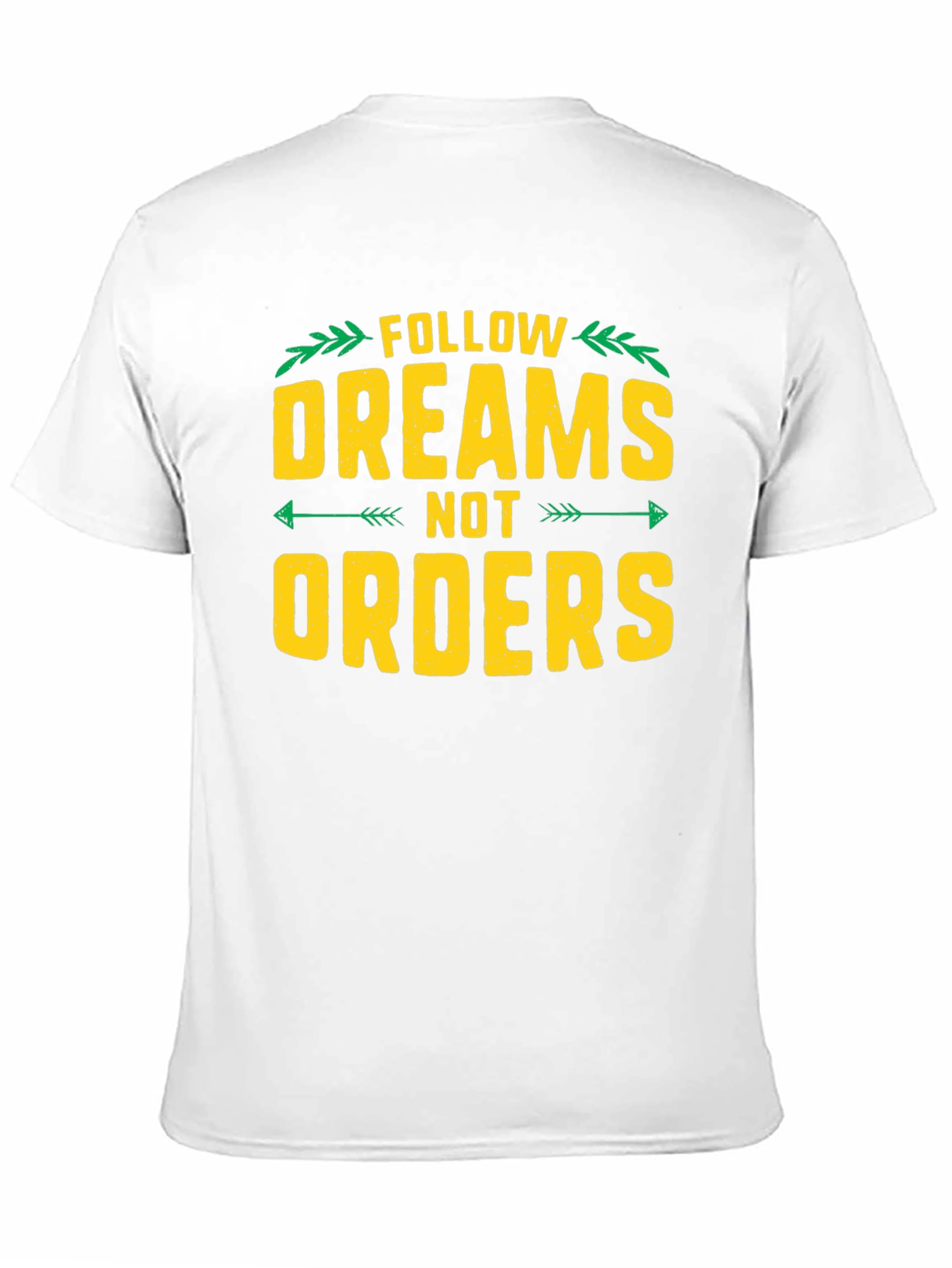 Black Follow Dreams Not Orders Graphic Tee - Black view 11