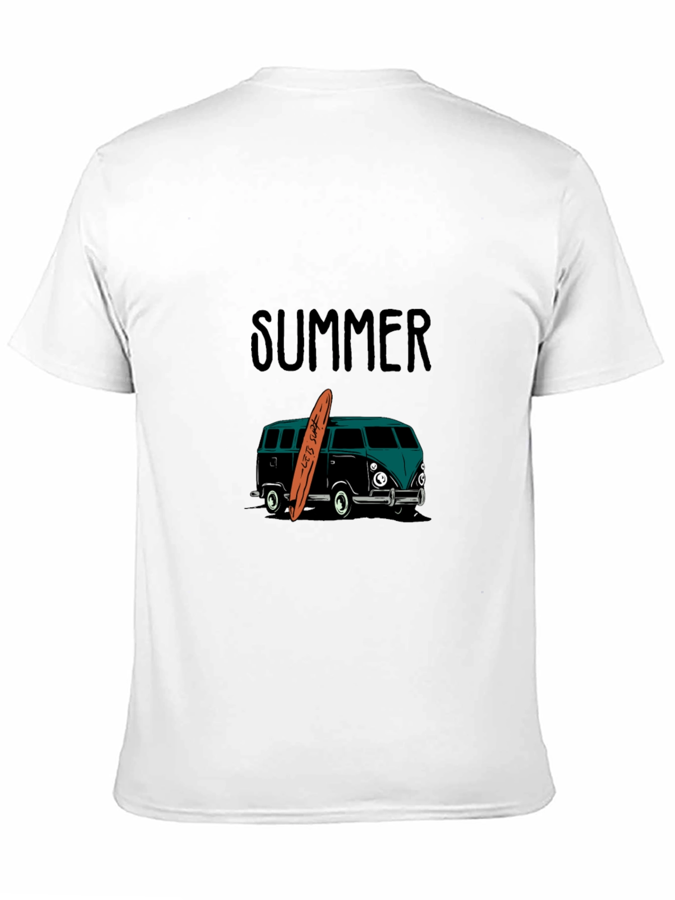 Black Summer Surf Van Graphic Tee - Black view 11