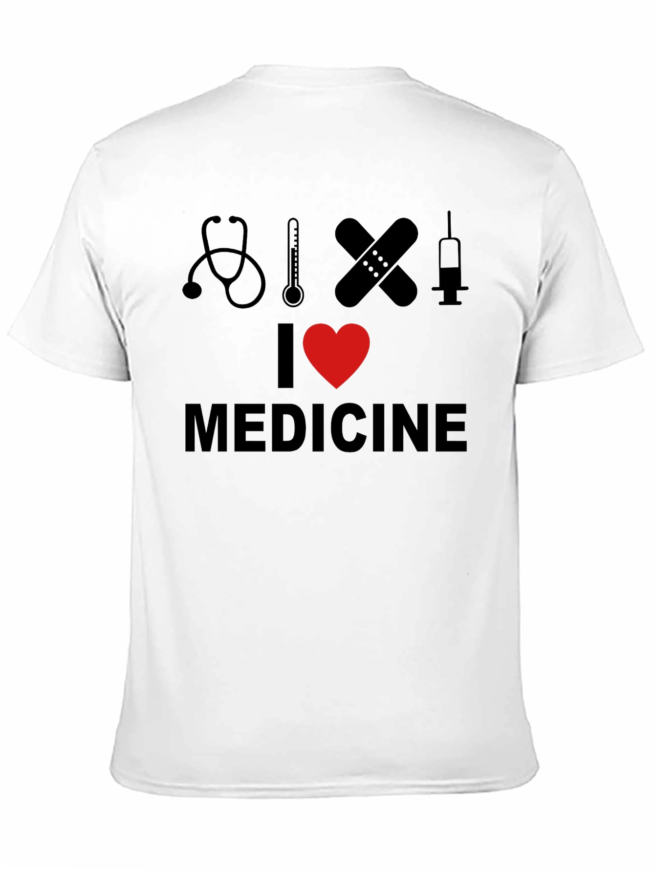 Black I Love Medicine Graphic T-Shirt view 11