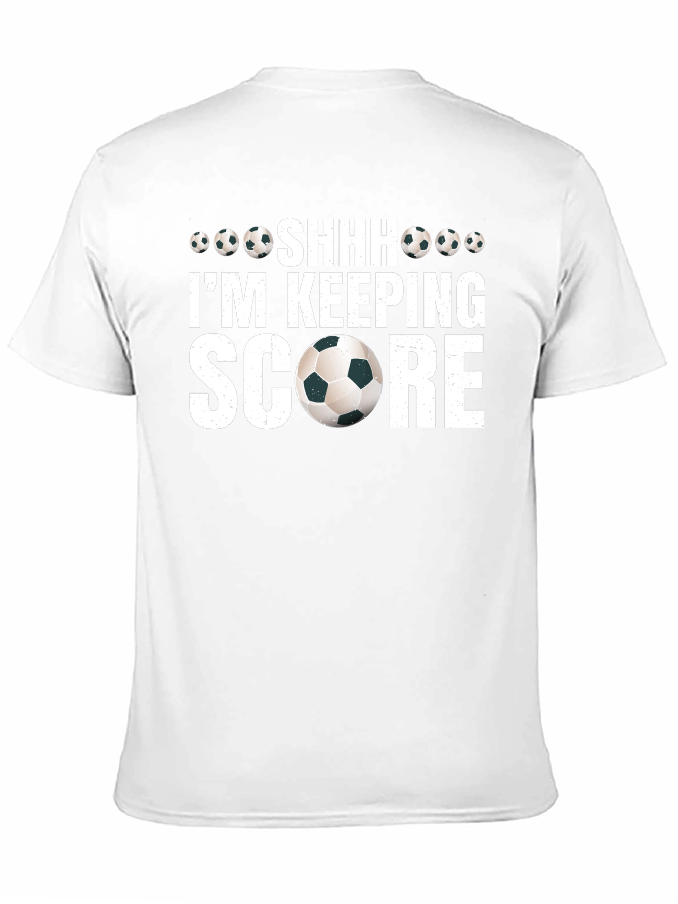 Black Soccer Fan T-Shirt - I'm Keeping Score! view 11