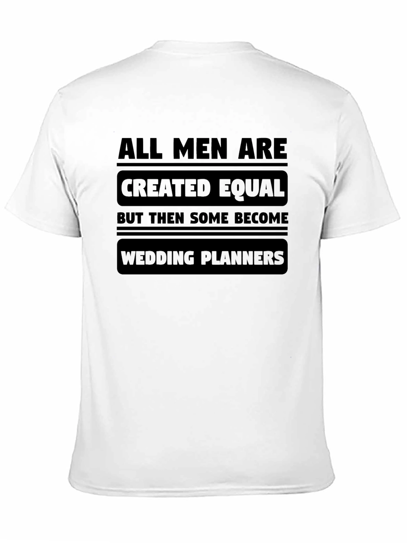 Black All Men Wedding Planner T-Shirt: Humorous Apparel view 11
