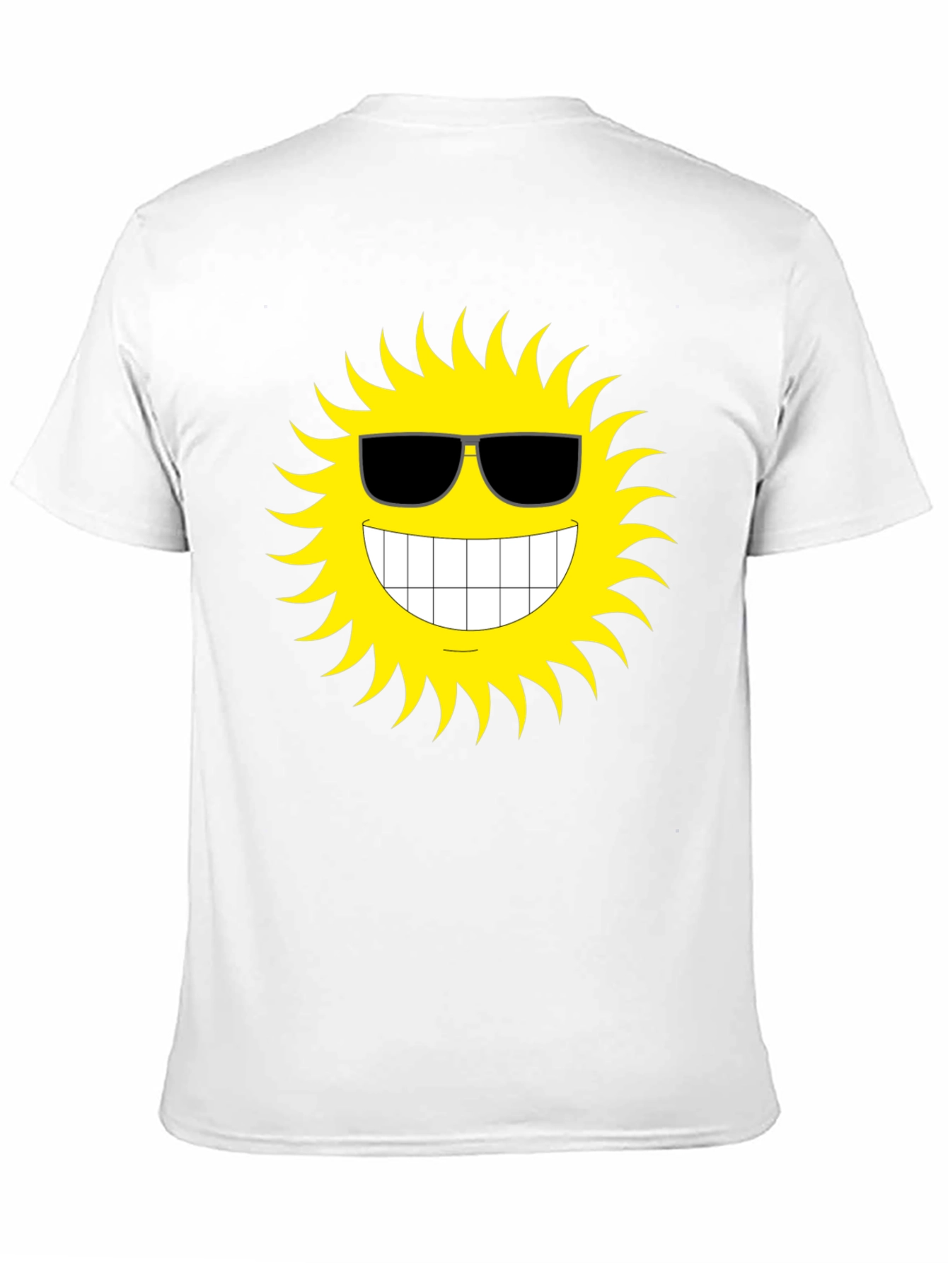 Black Cool Sun Graphic T-Shirt - Black Cotton Tee view 11