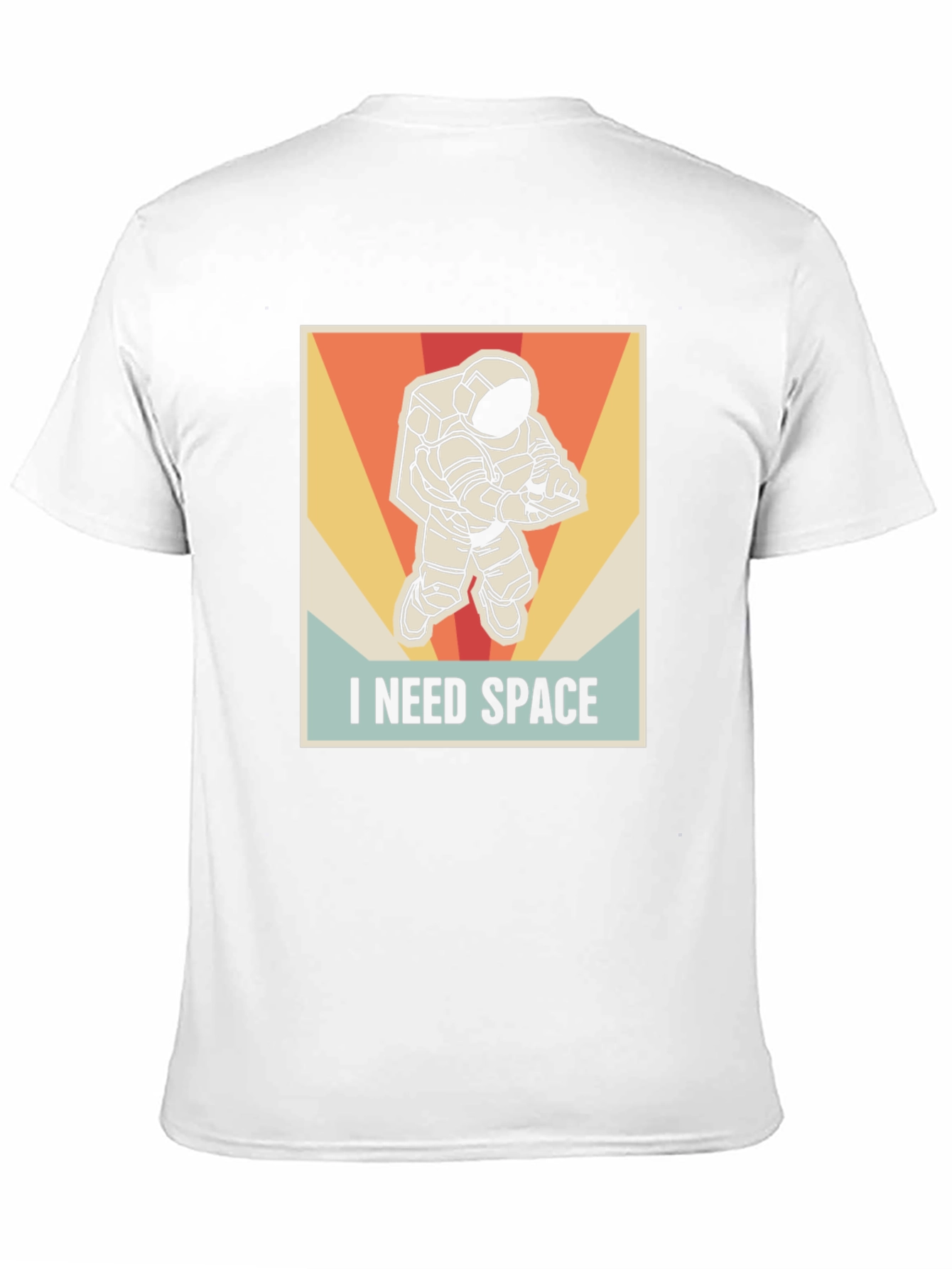 Black I Need Space Astronaut Graphic T-Shirt view 11