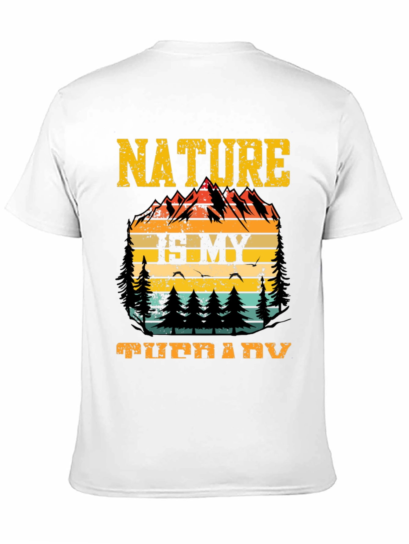 Black Nature Is My Therapy Graphic Tee view 11