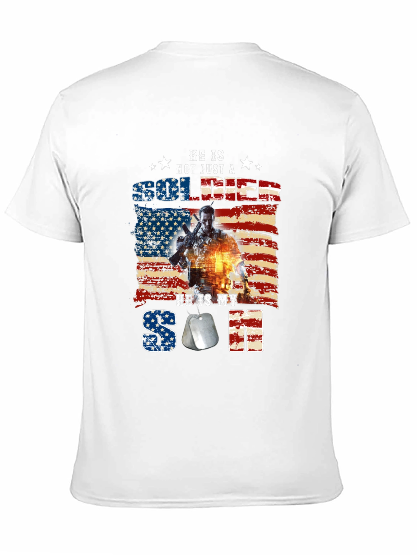 Black He is Not Just A Soldier, He is My Son T-Shirt view 11