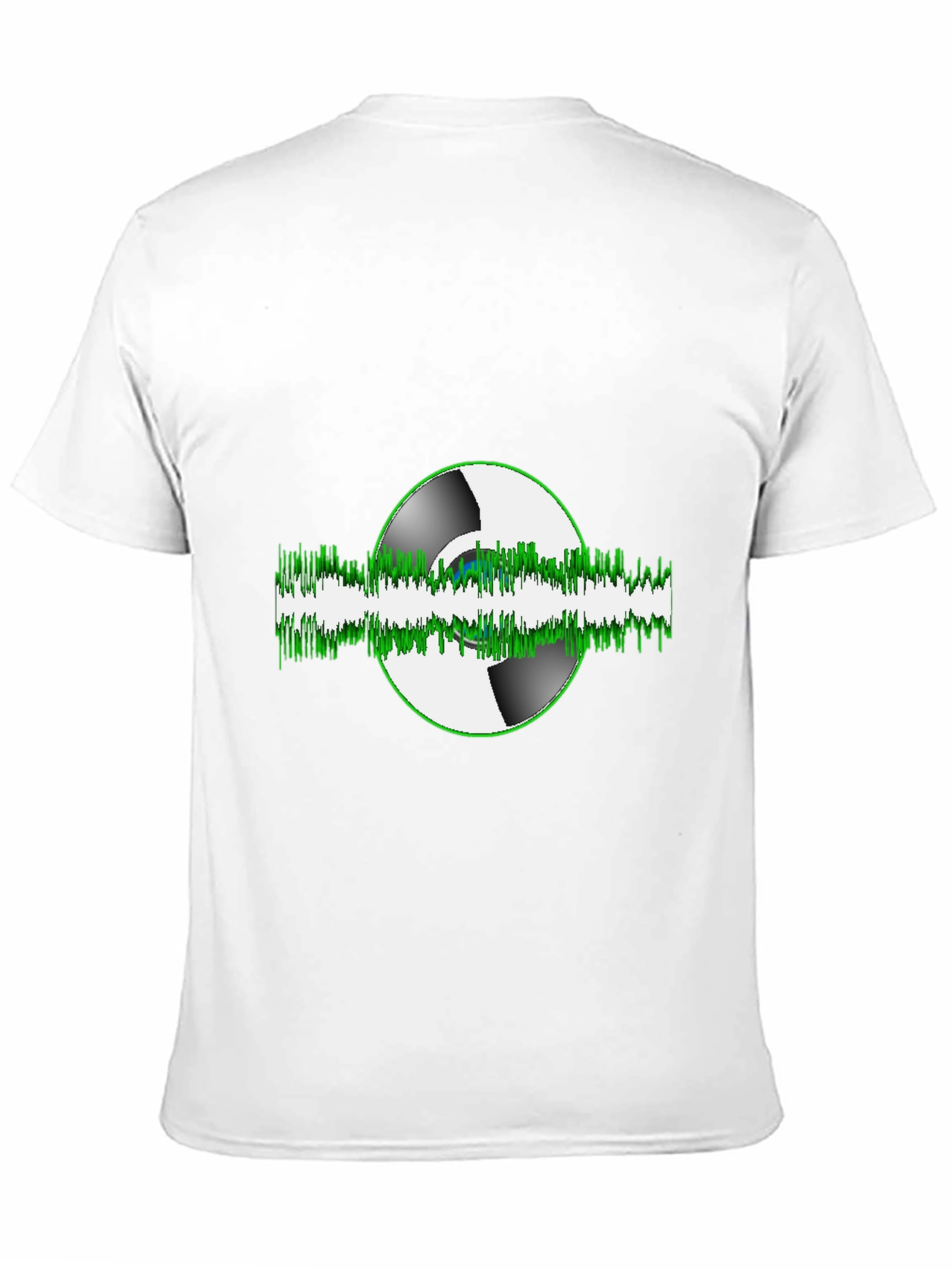 Black Vinyl Wave Graphic Tee - Music Lover's T-Shirt view 11