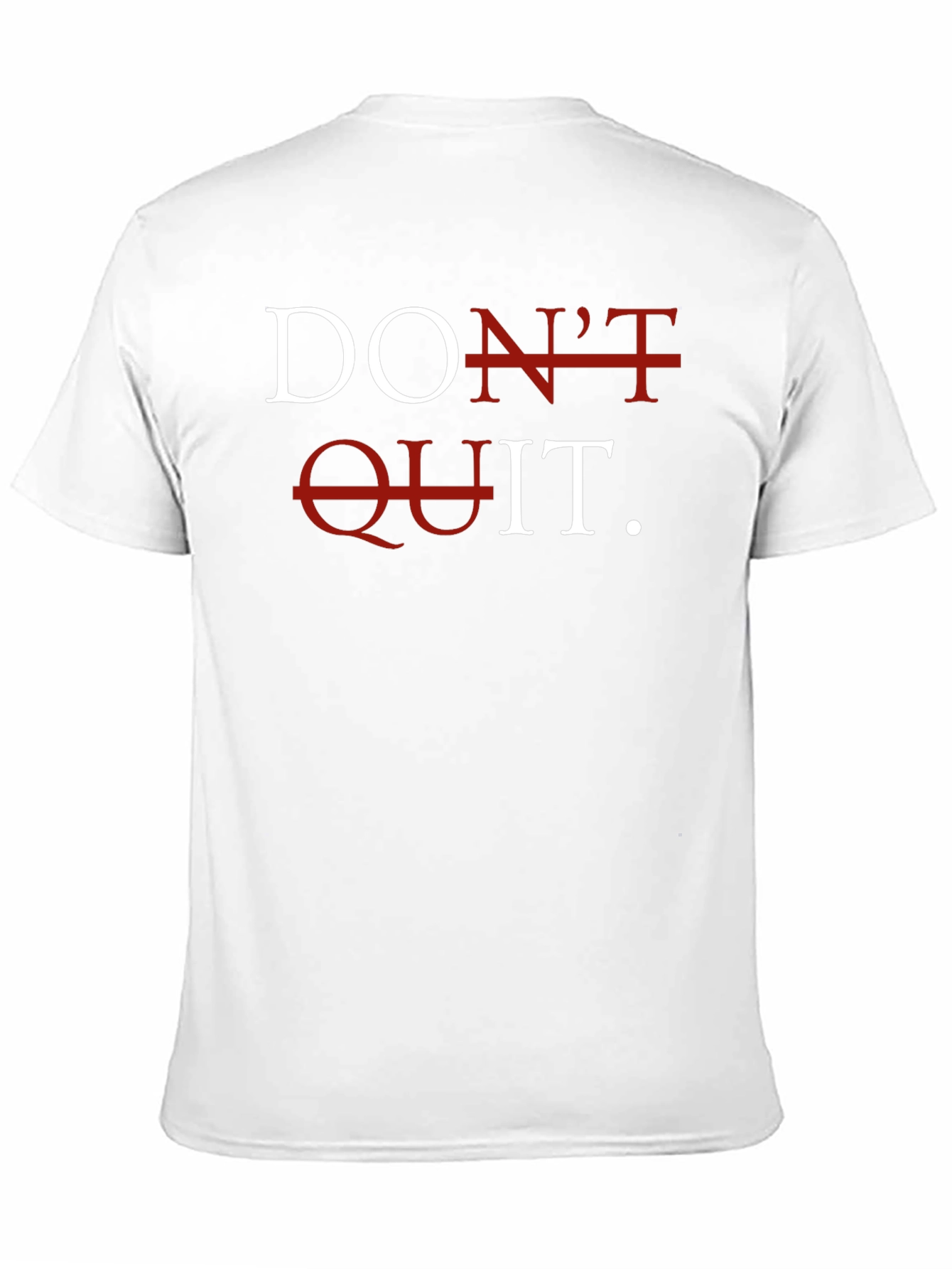 Black Don't Quit Motivational Graphic T-Shirt view 11
