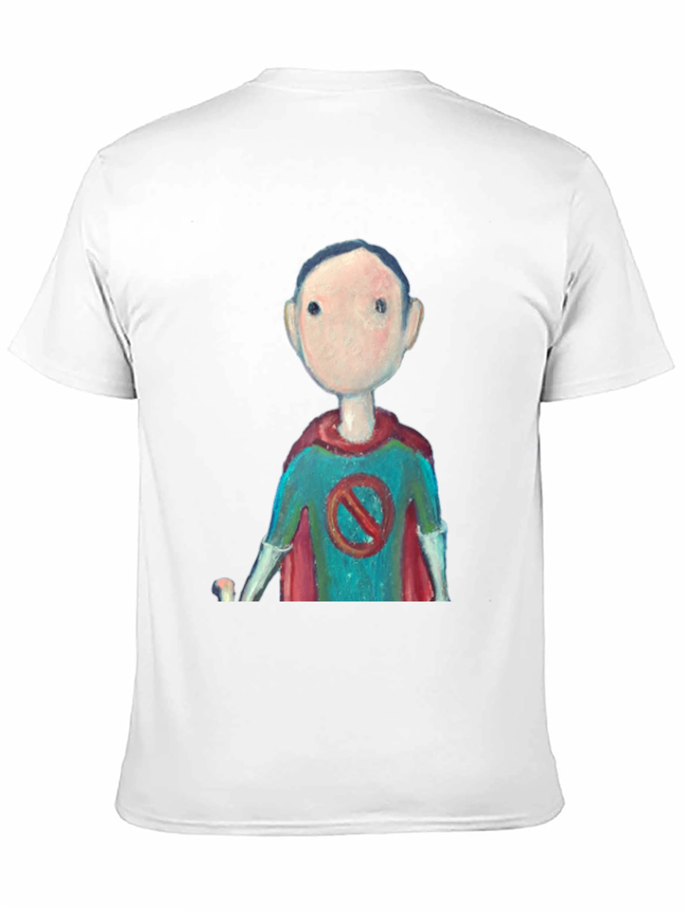 Black Superhero Cartoon Graphic Tee - Black Casual T-Shirt view 11