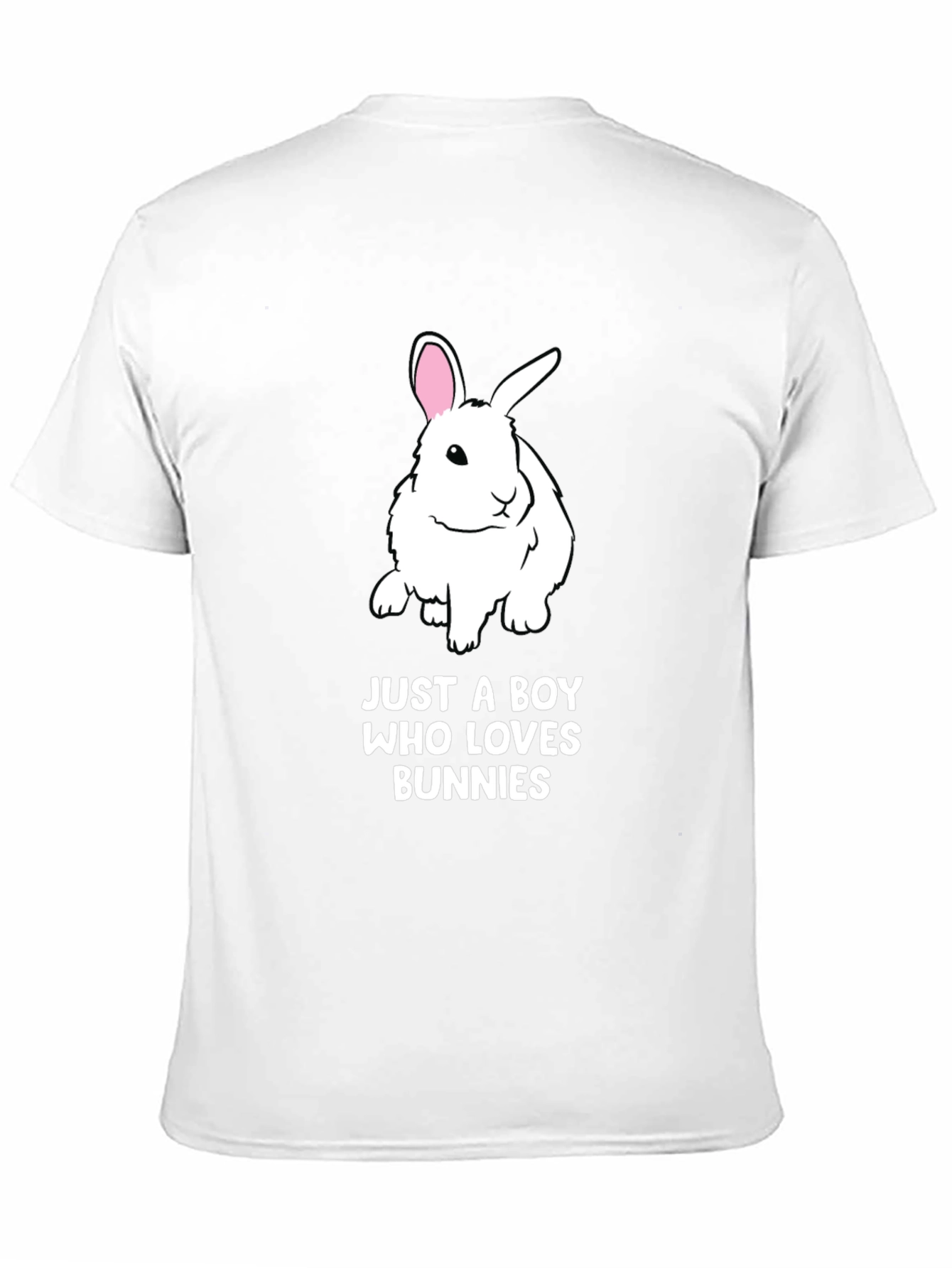 Black Just A Boy Who Loves Bunnies T-Shirt view 11