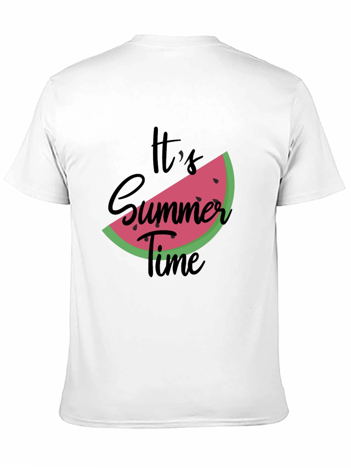Black Summer Time Watermelon Graphic Tee - Black view 11