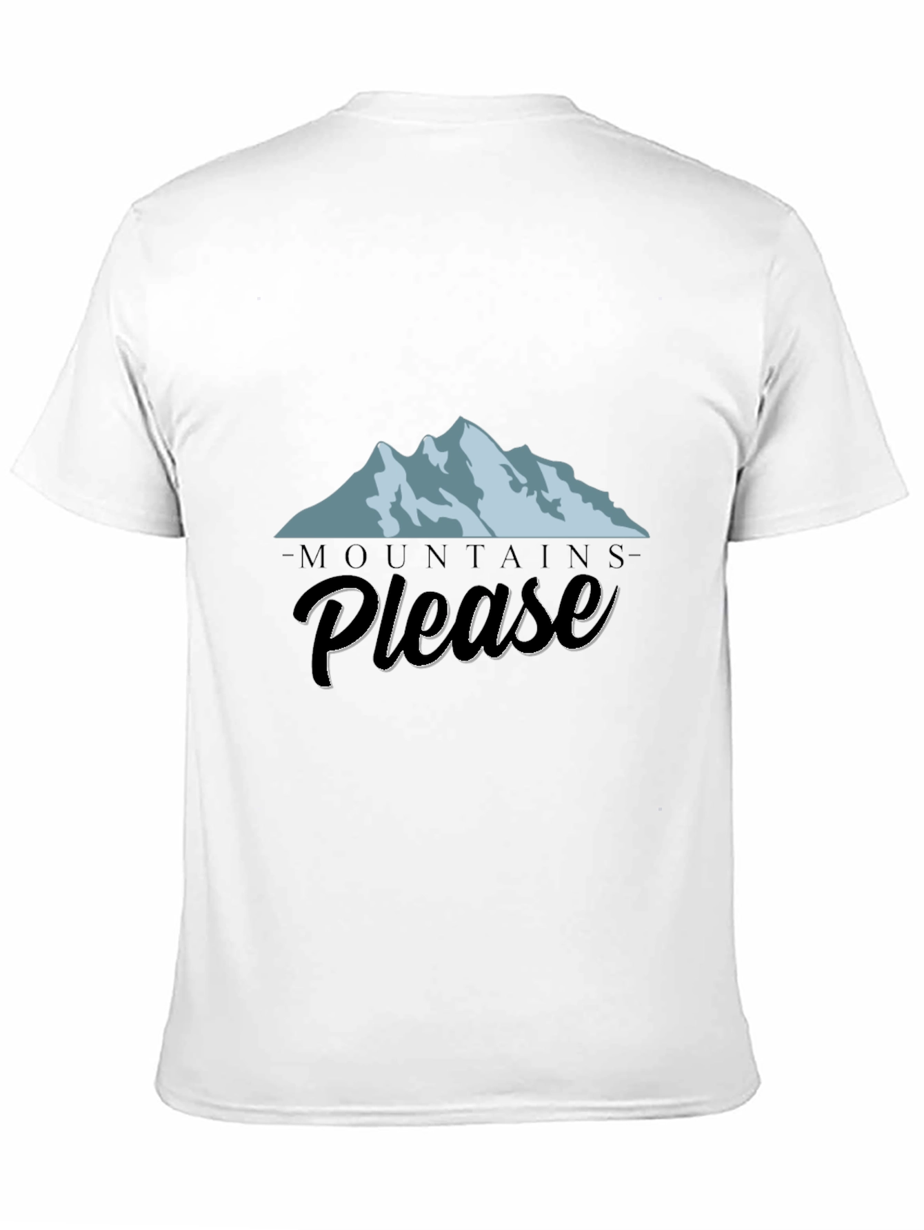 Black Mountains Please Graphic Tee - Black Cotton T-Shirt view 11