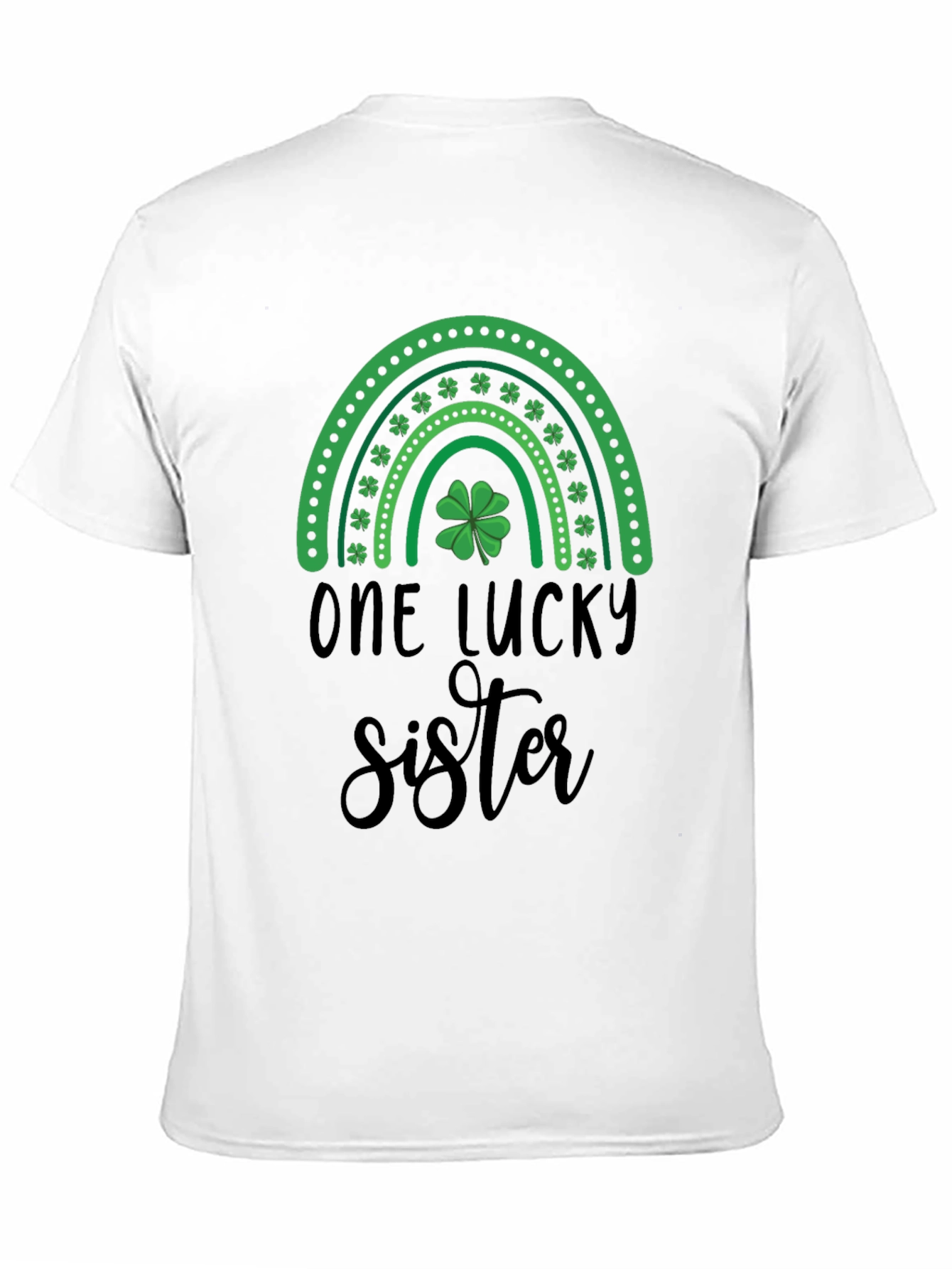 Black One Lucky Sister T-Shirt - St. Patrick's Day Tee view 11