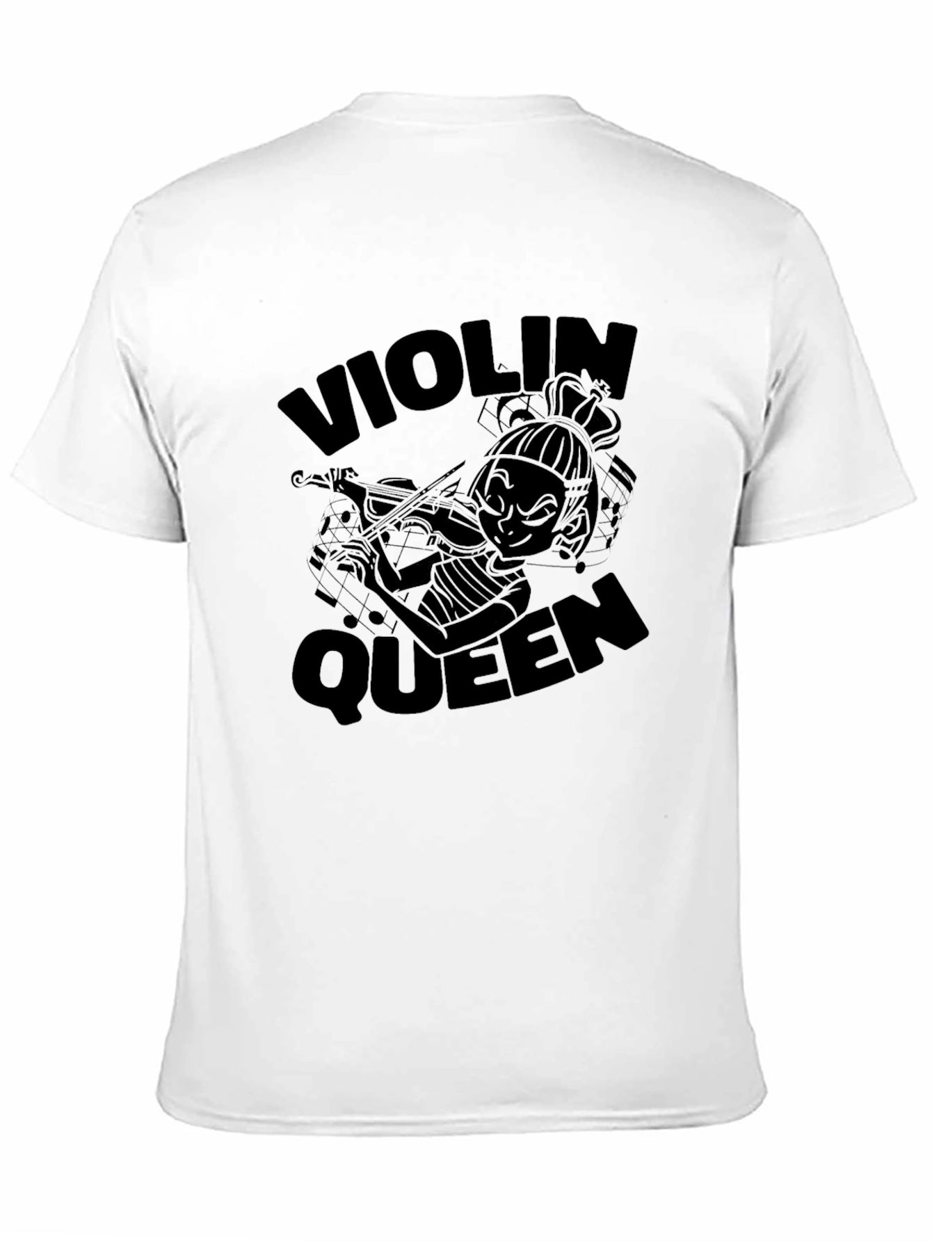 Black Violin Queen Black T-Shirt view 11