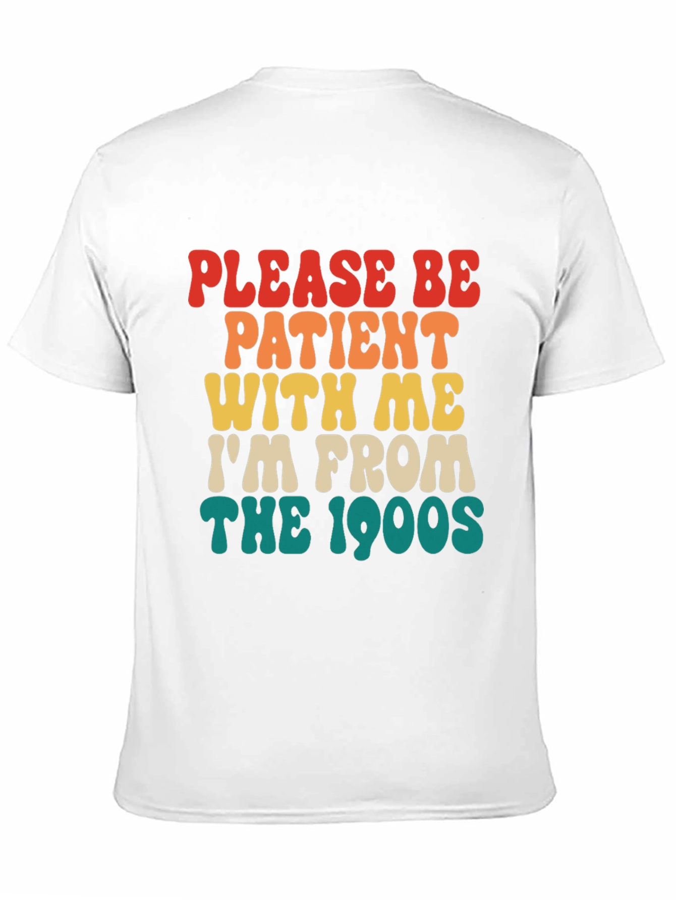 Black Retro '90s Please Be Patient T-Shirt view 11