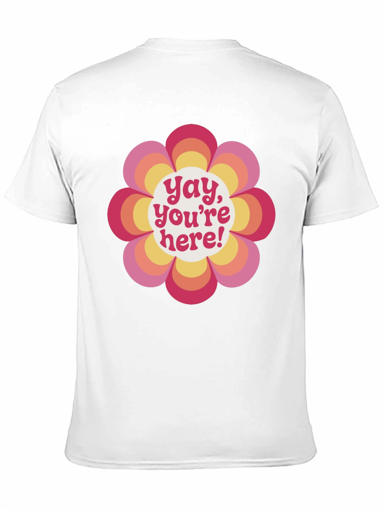Black Retro Flower Power Graphic Tee - Yay, You're Here! view 11