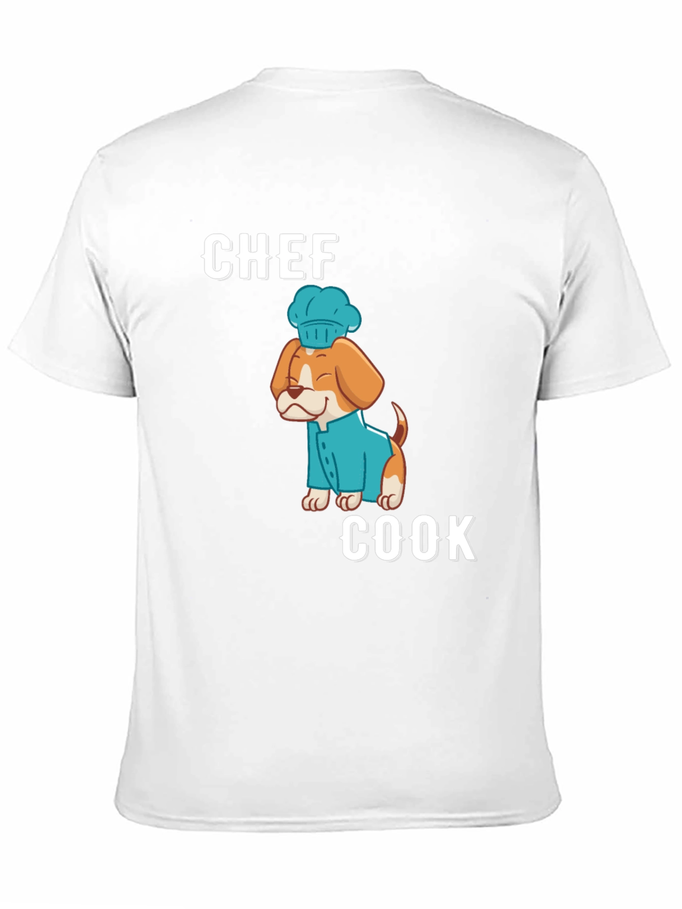 Black Chef Cook Dog T-Shirt - Cute Culinary Apparel view 11