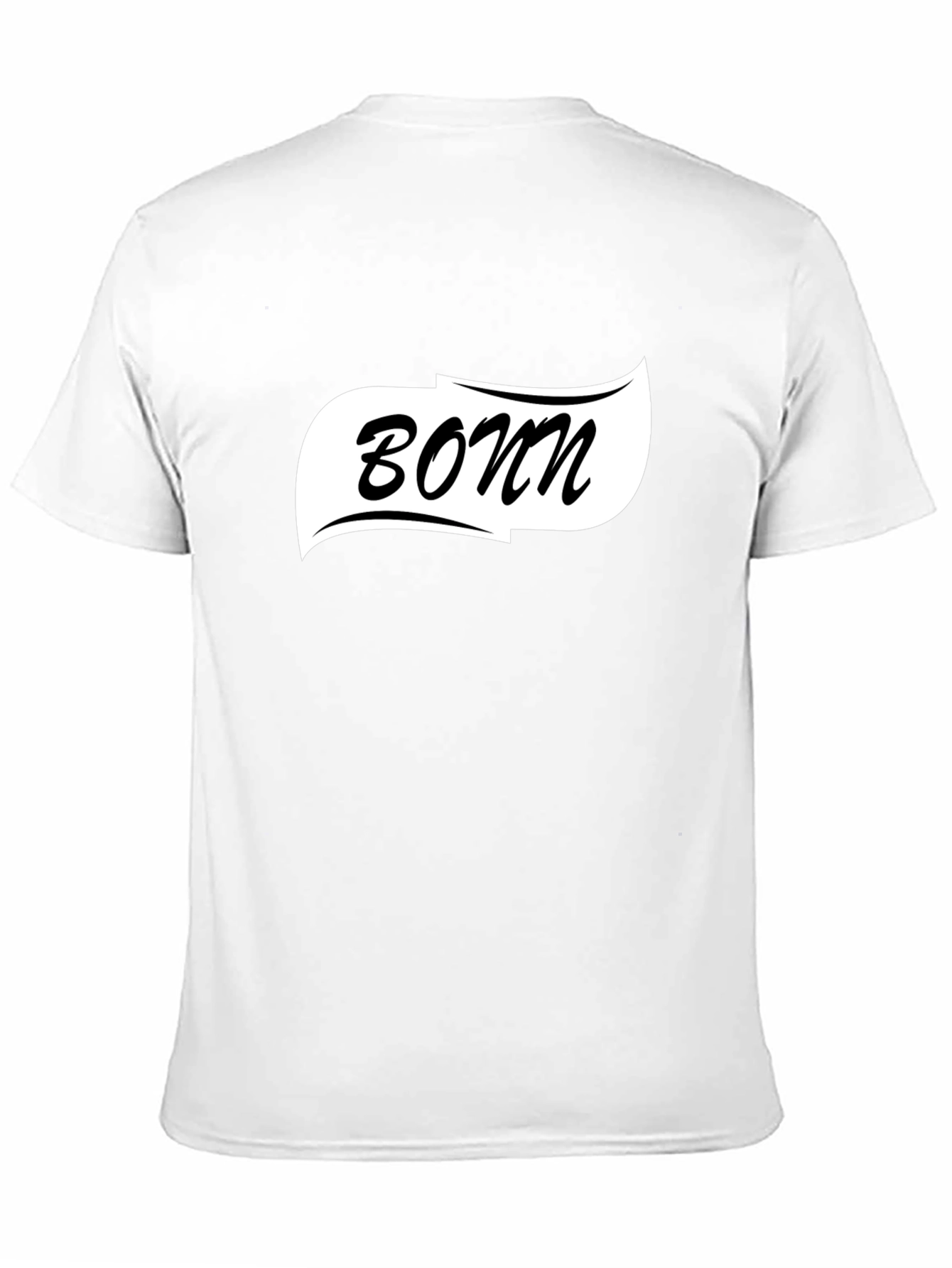 Black Bonn Graphic Tee - Classic Black Cotton T-Shirt view 11