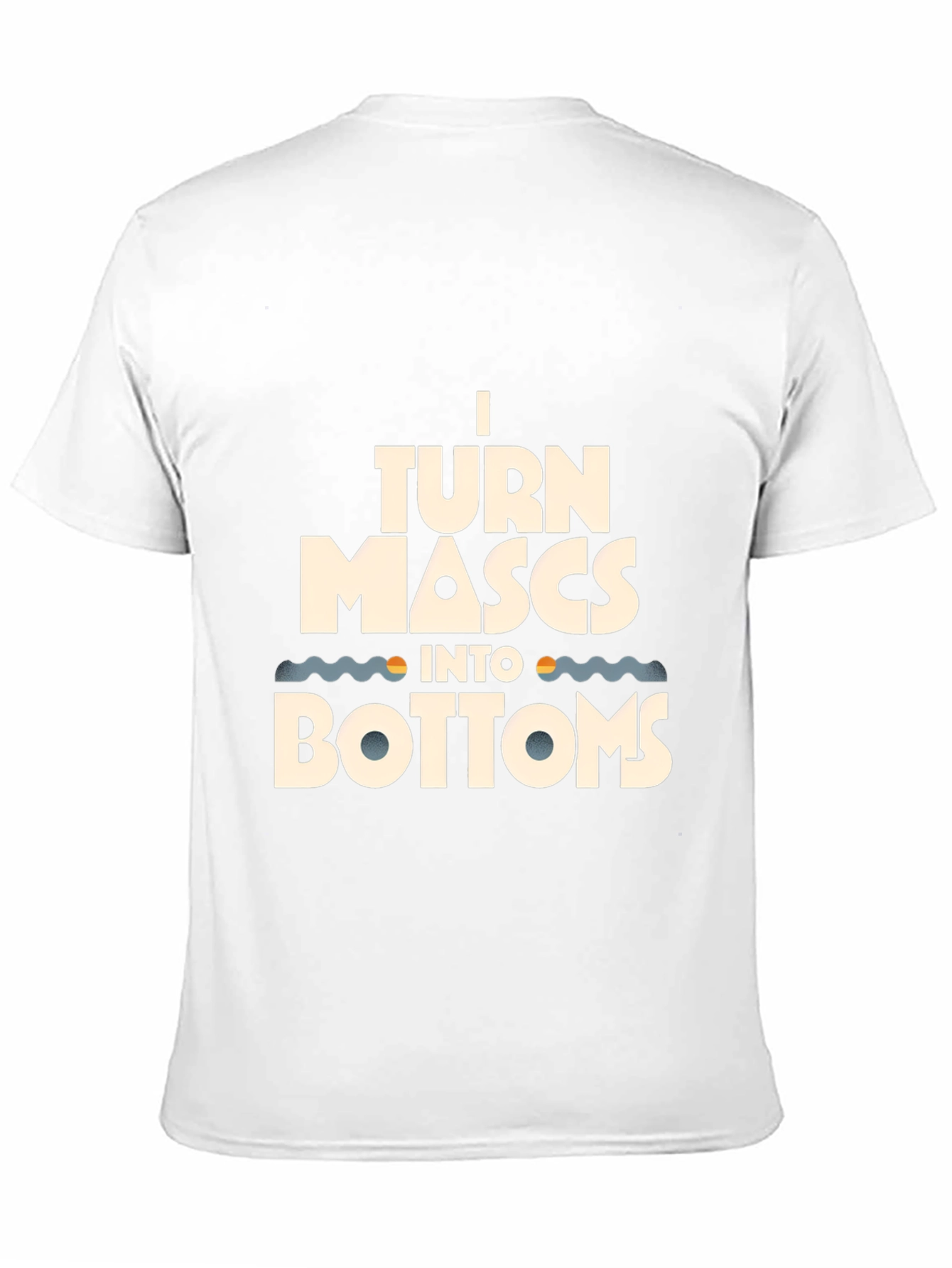 Black I Turn Mascs Into Bottoms Graphic Tee - Black Cotton T-Shirt view 11