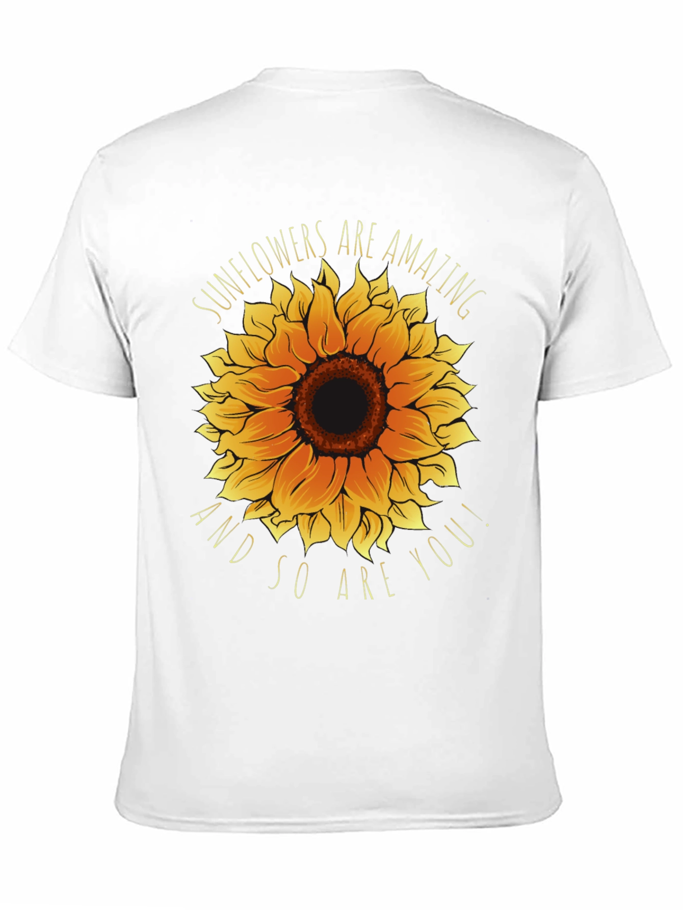 Black Sunflower Graphic Tee - You Are Amazing! view 11