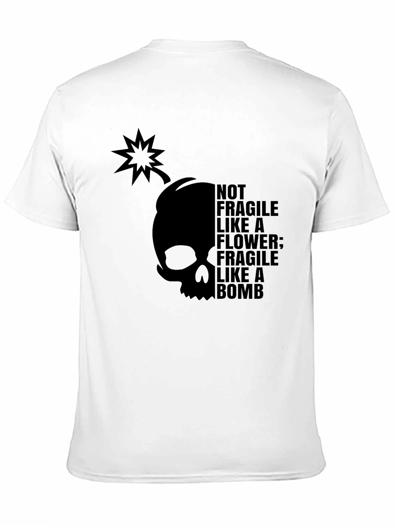 Black Fragile Like a Bomb T-Shirt - Men's Graphic Tee view 11