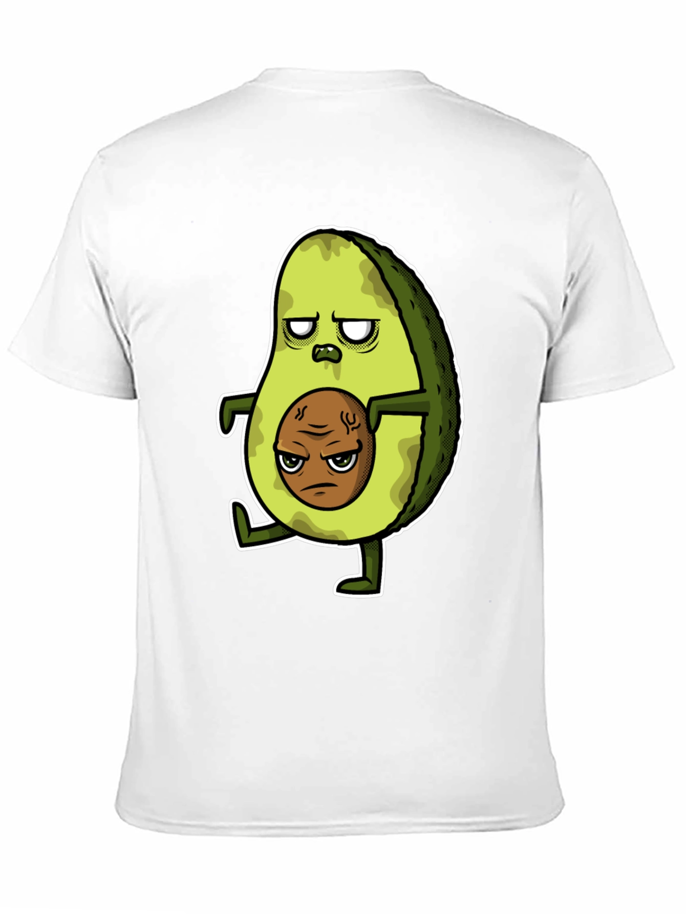 Black Funny Avocado Graphic T-Shirt view 11