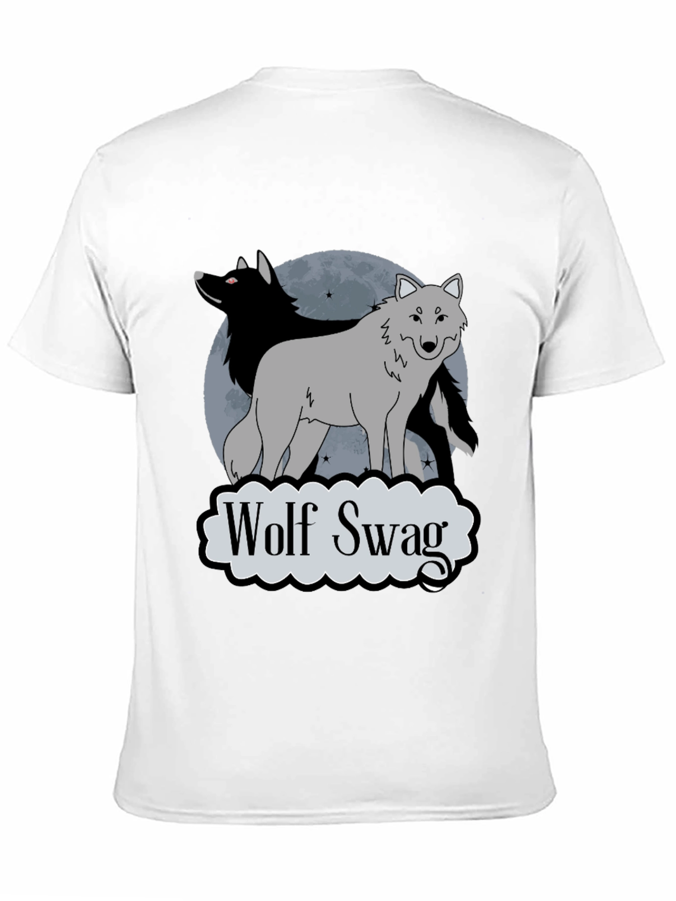 Black Wolf Swag T-Shirt - Graphic Tee view 11