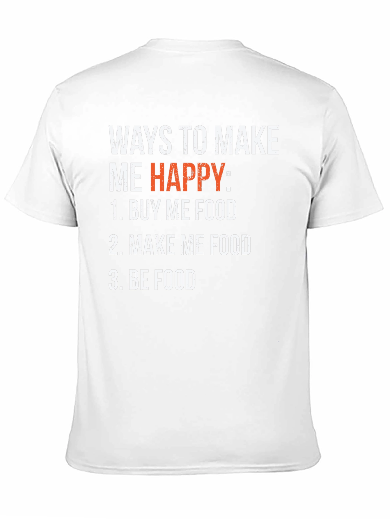 Black Funny Foodie T-Shirt - Ways to Make Me Happy view 11