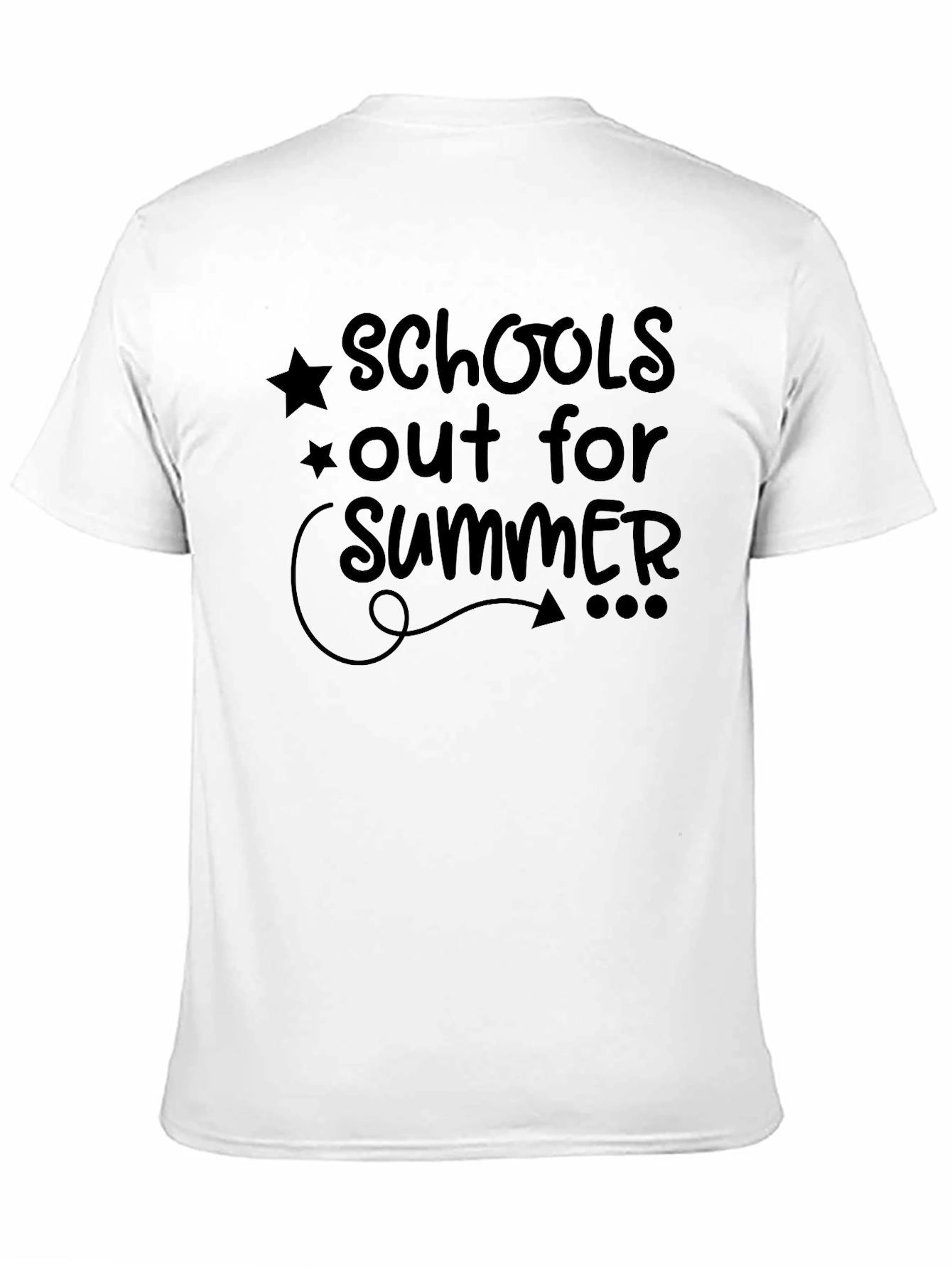 Black Schools Out for Summer Graphic T-Shirt view 11