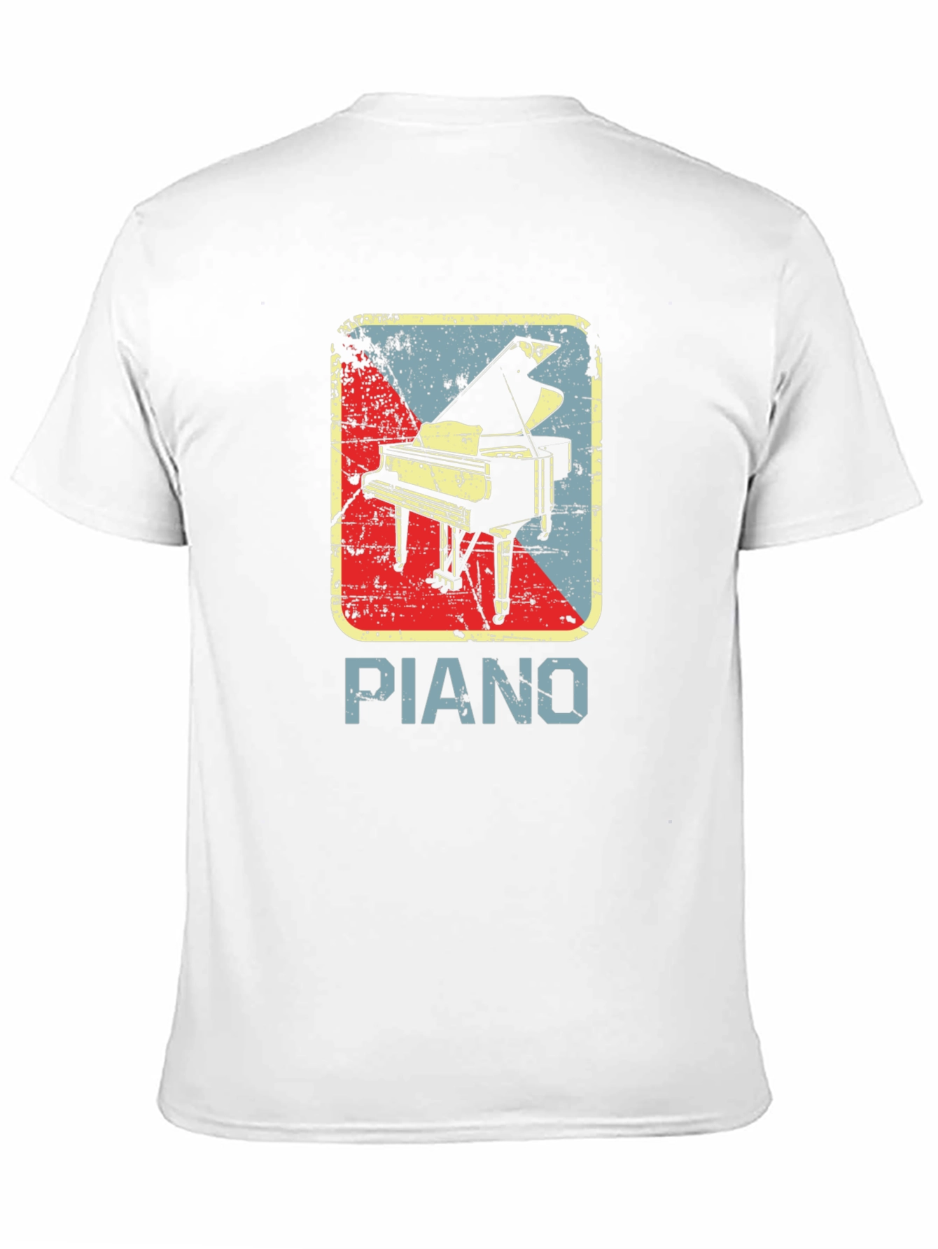Black Vintage Piano Graphic T-Shirt - Retro Music Lover Tee view 11