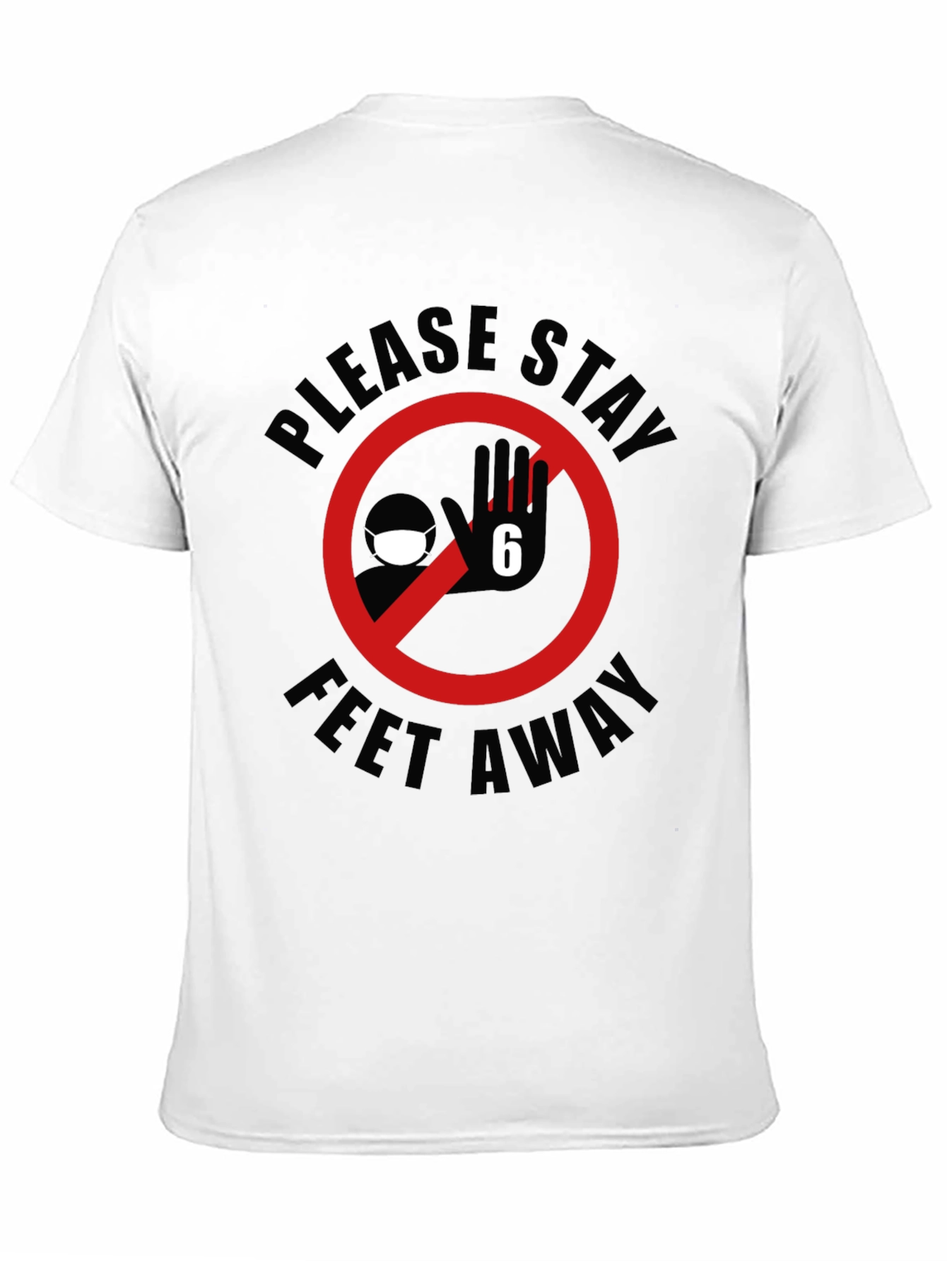 Black Stay Away T-Shirt - Social Distancing Tee view 11