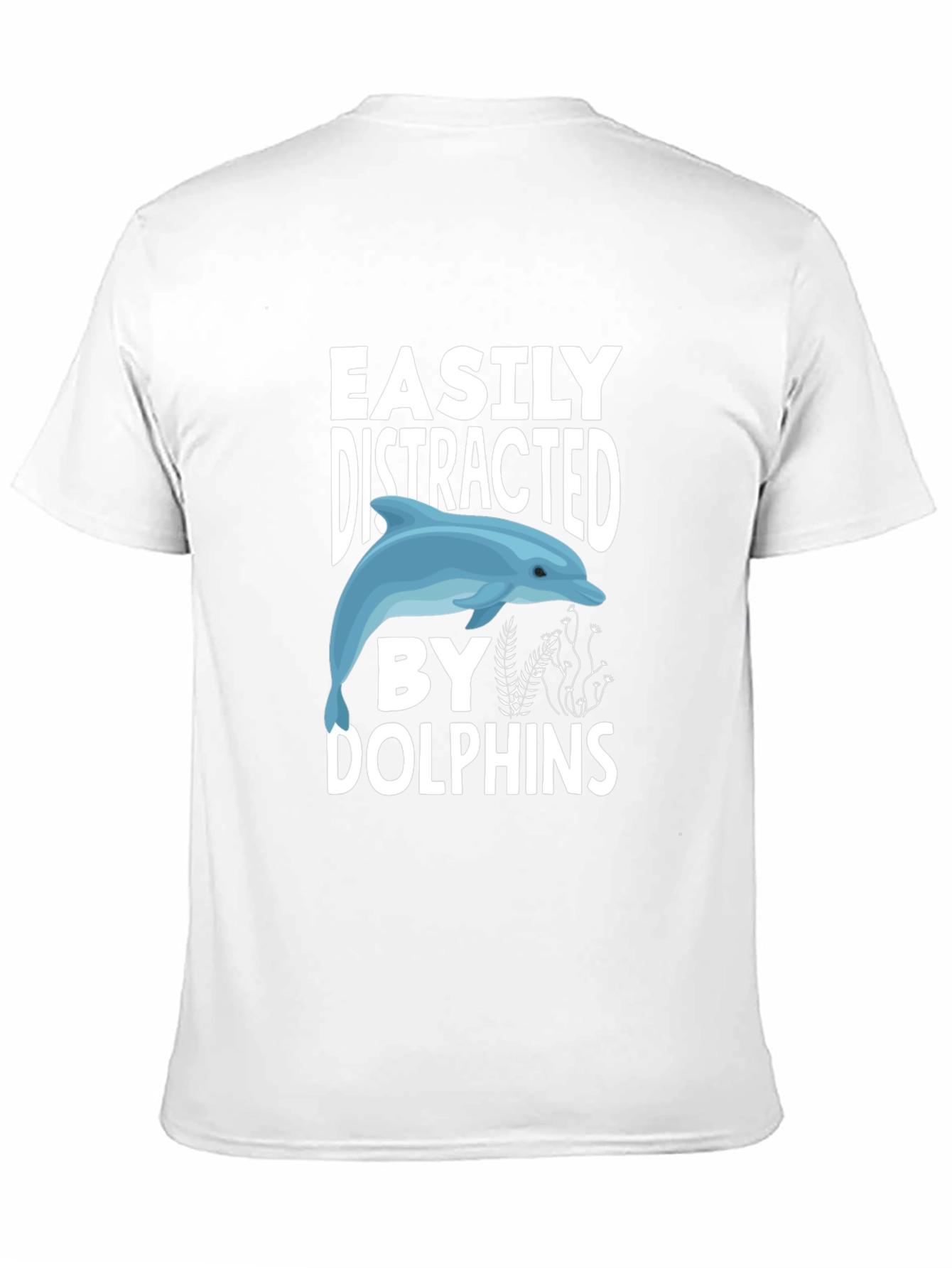 Black Easily Distracted by Dolphins Graphic Tee view 11