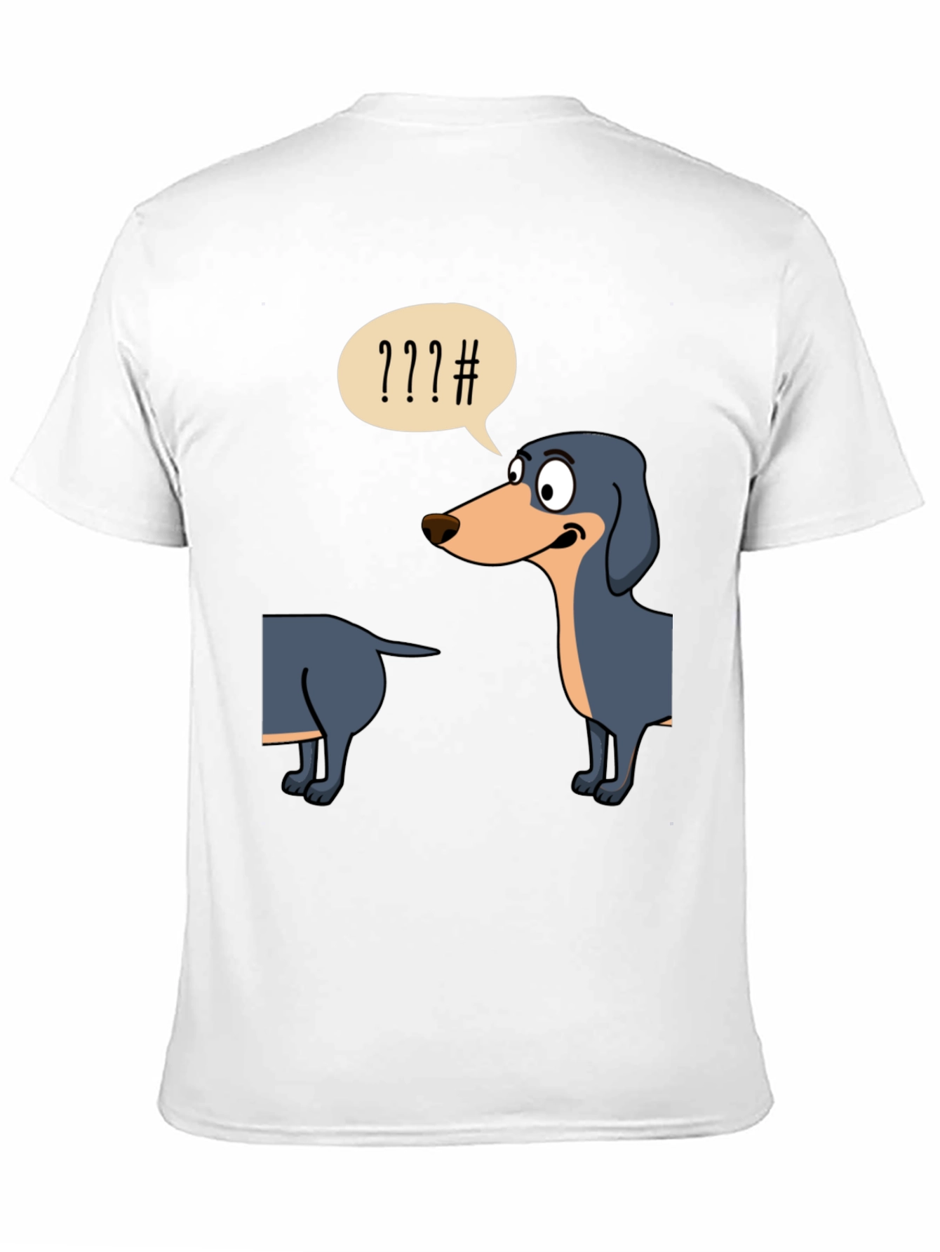 Black Funny Dachshund T-Shirt view 11