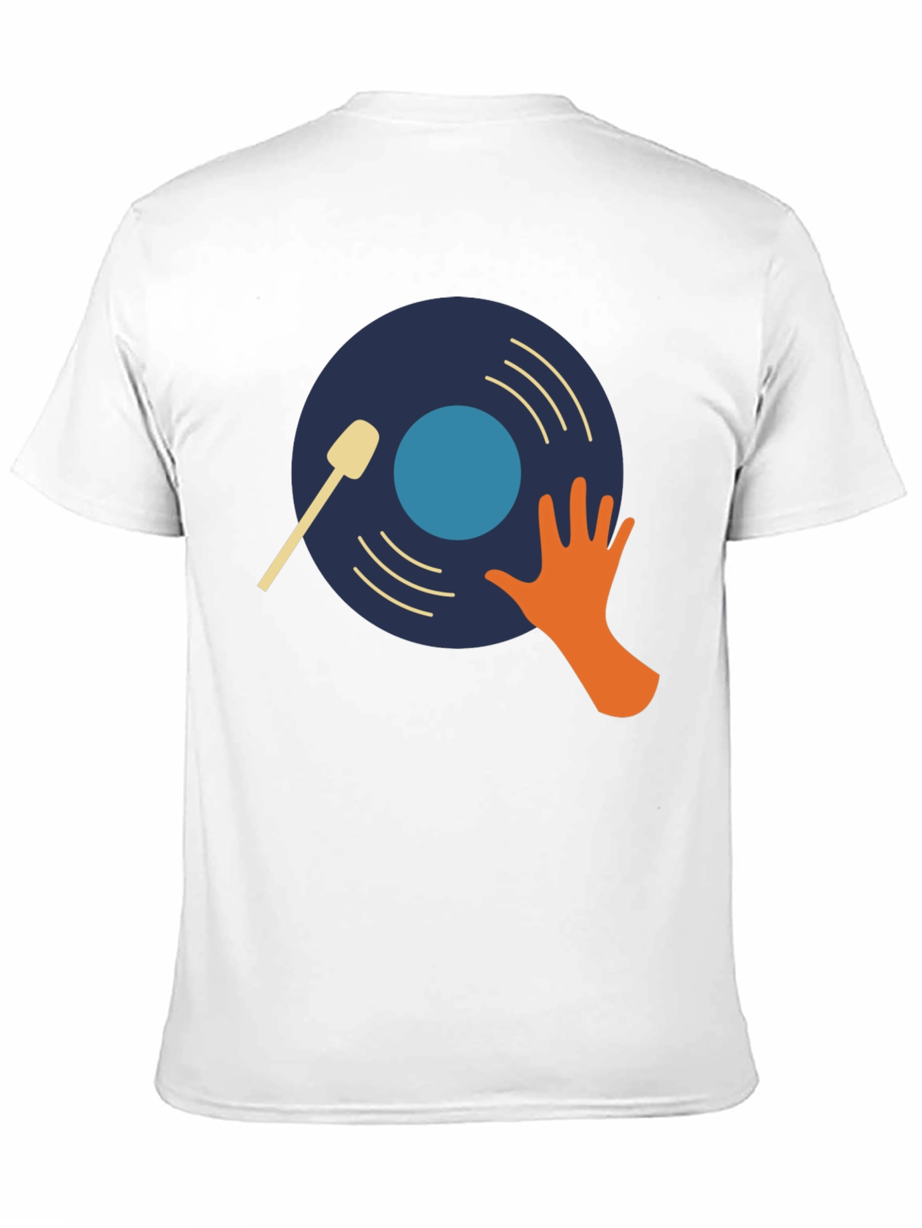 Black DJ Vinyl Record Graphic T-Shirt view 11